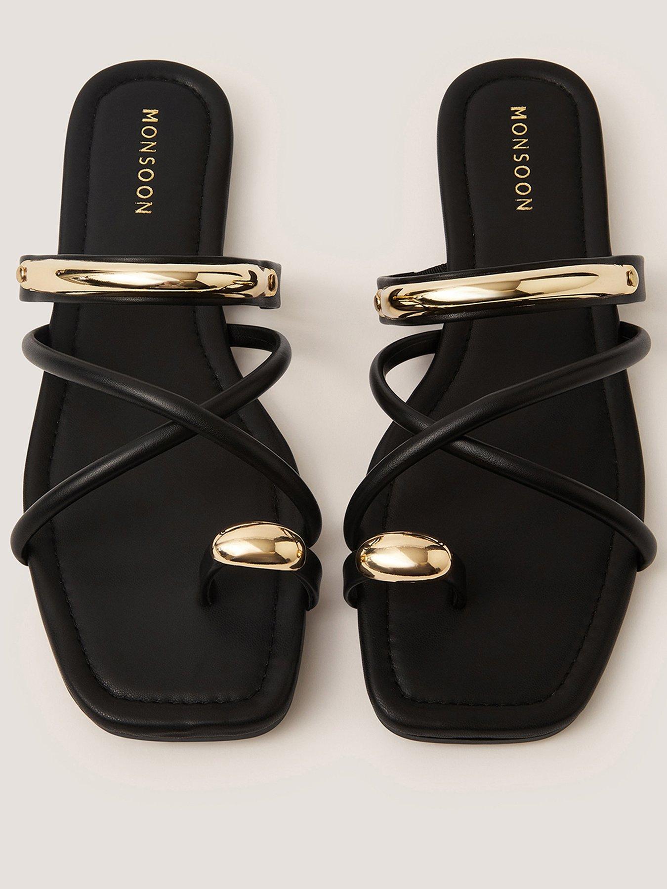 Image 1 of 3 of Monsoon Gold Trim Sandal