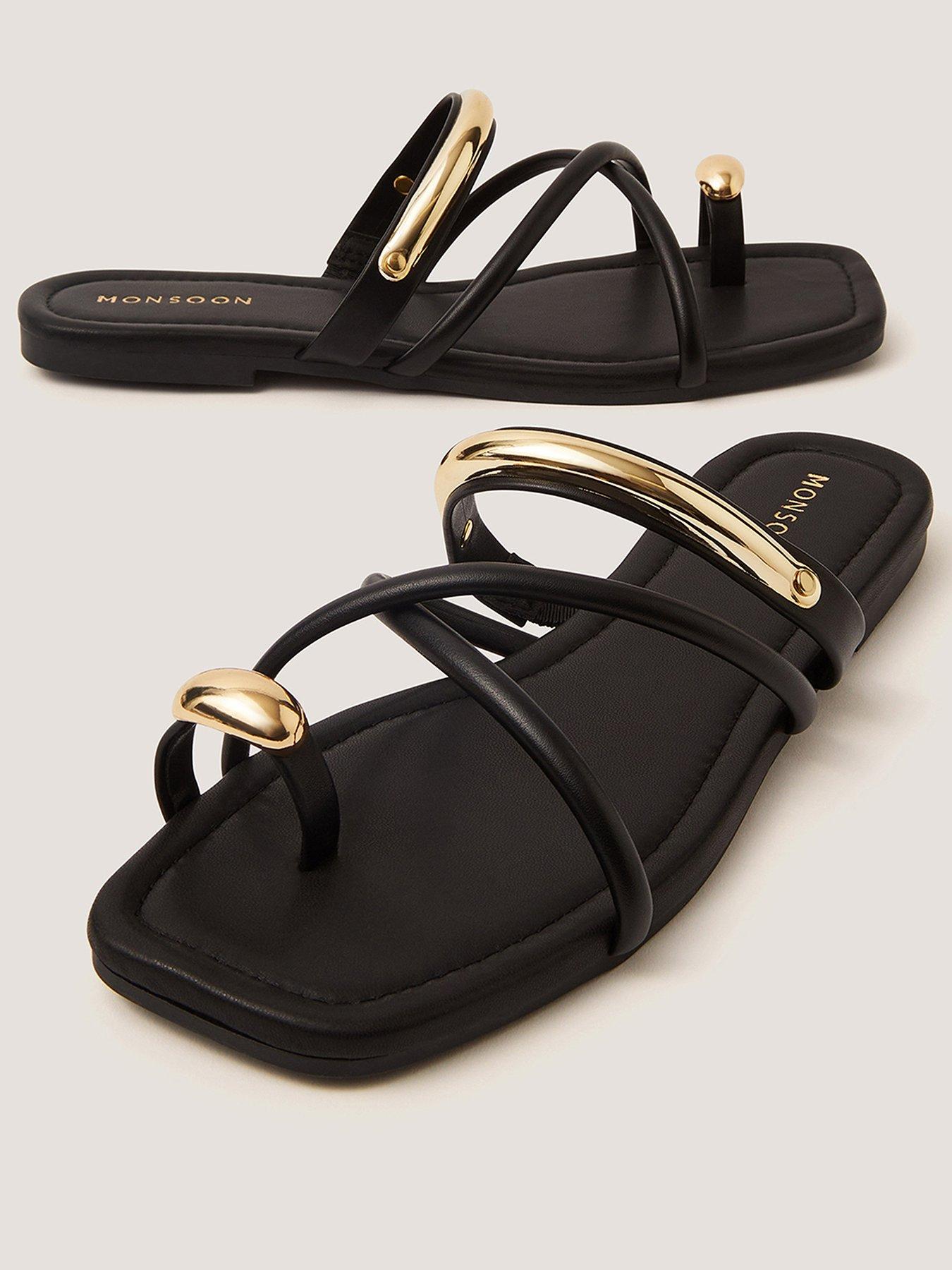 Image 2 of 3 of Monsoon Gold Trim Sandal