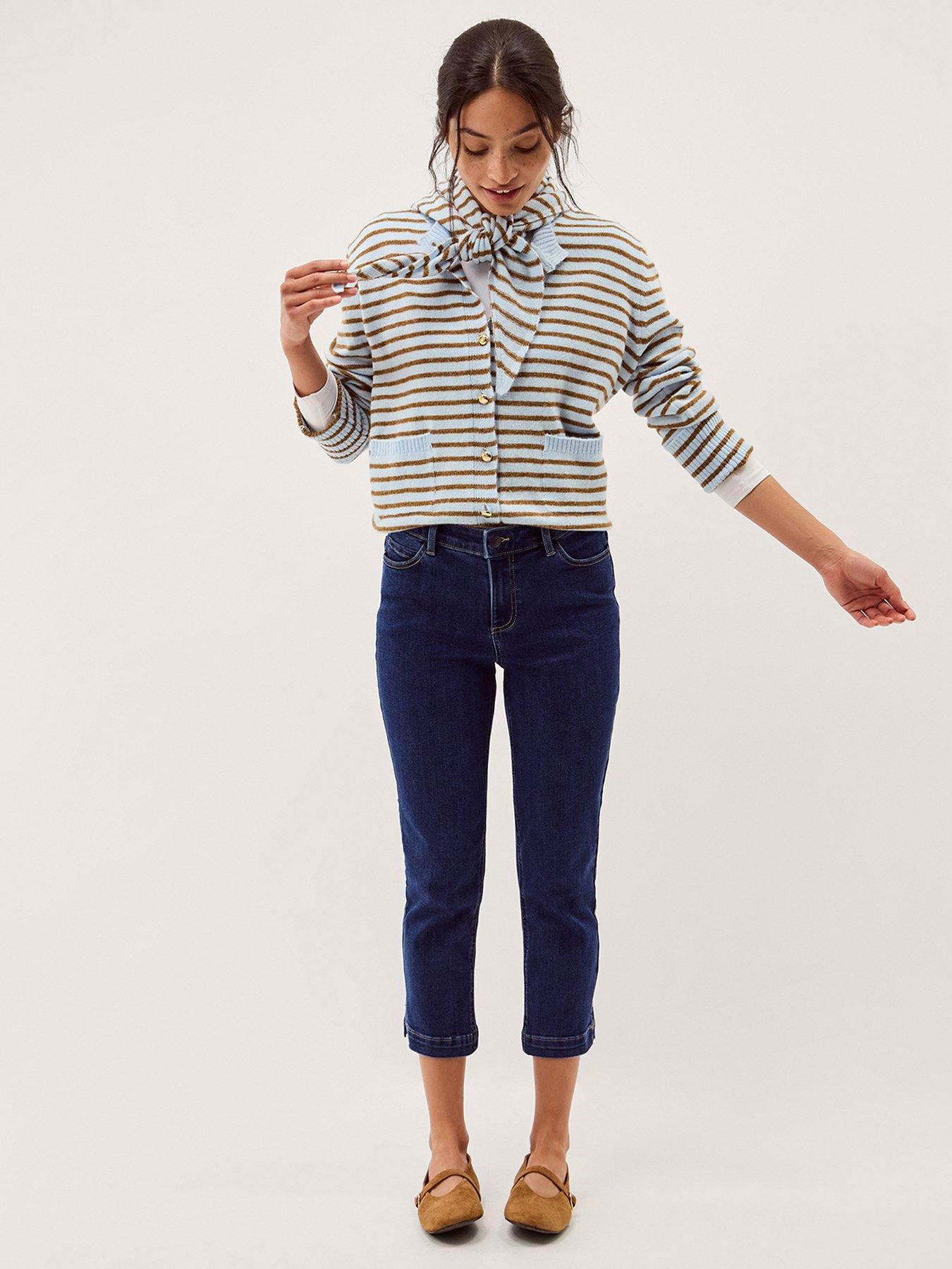 Image 3 of 5 of Monsoon Idabella Cropped Jean - Blue