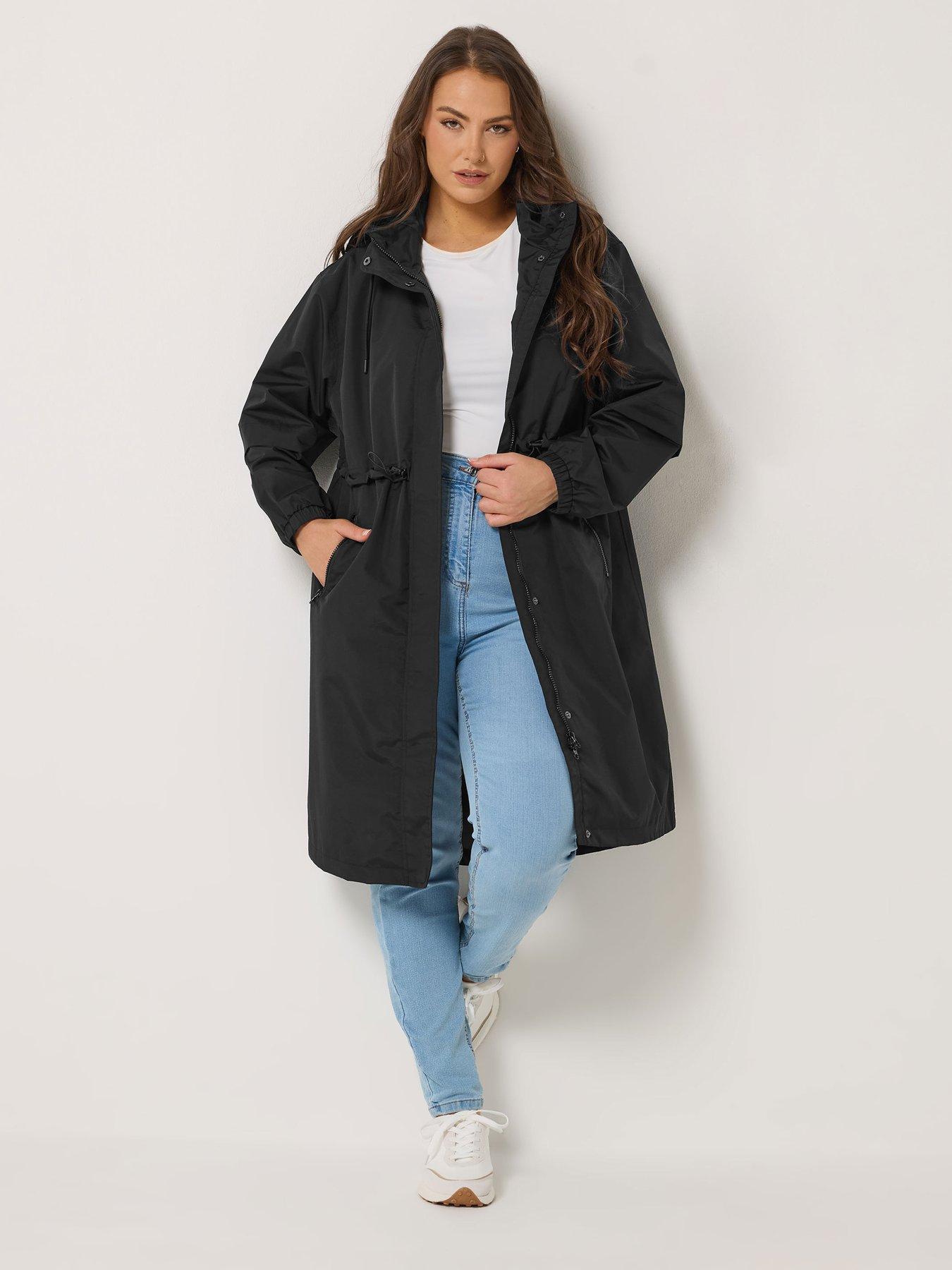 Yours Curve Waterproof Rainwear Longline Jacket
