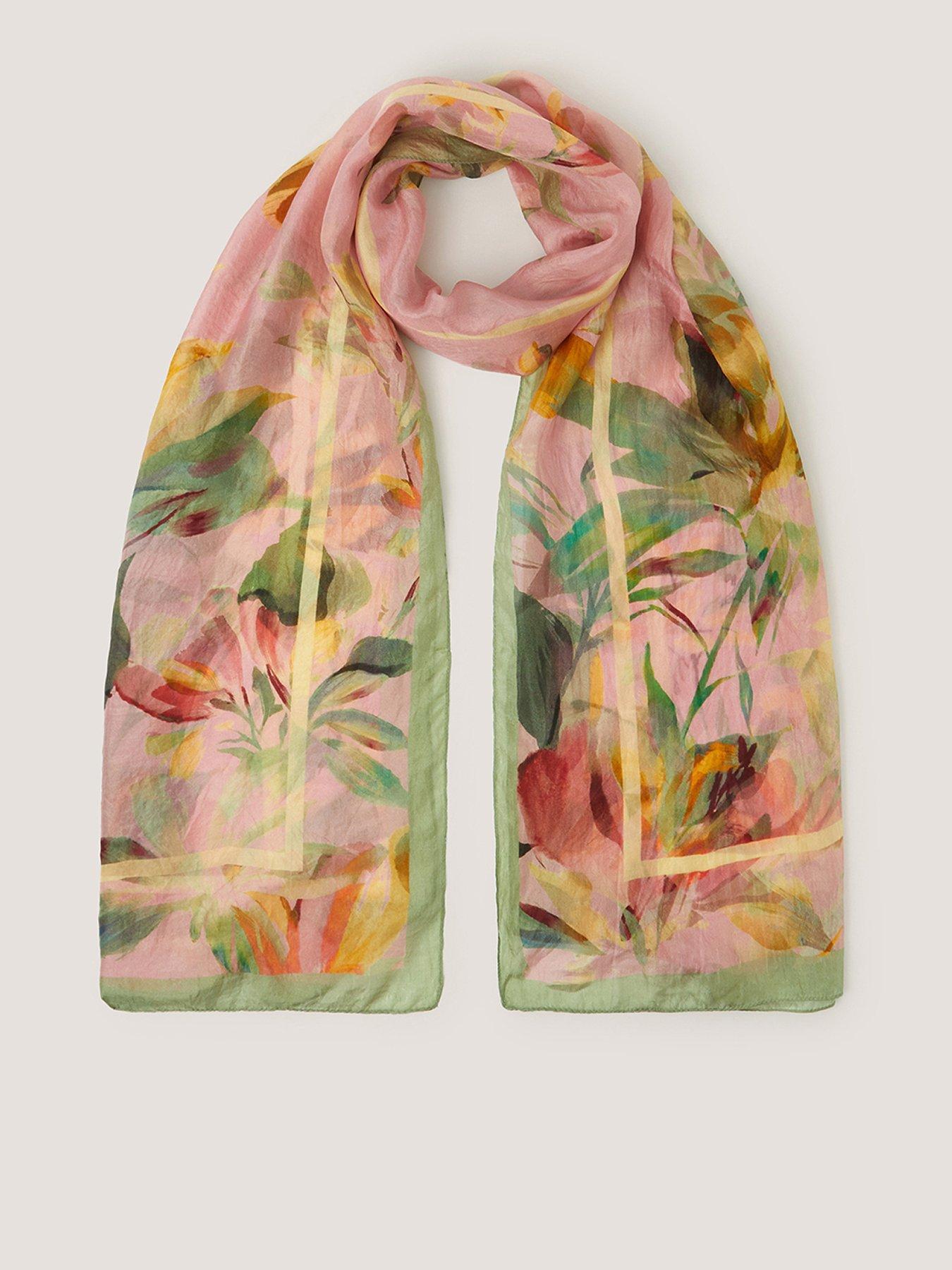 Monsoon Aimee Lou Large Silk Scarf
