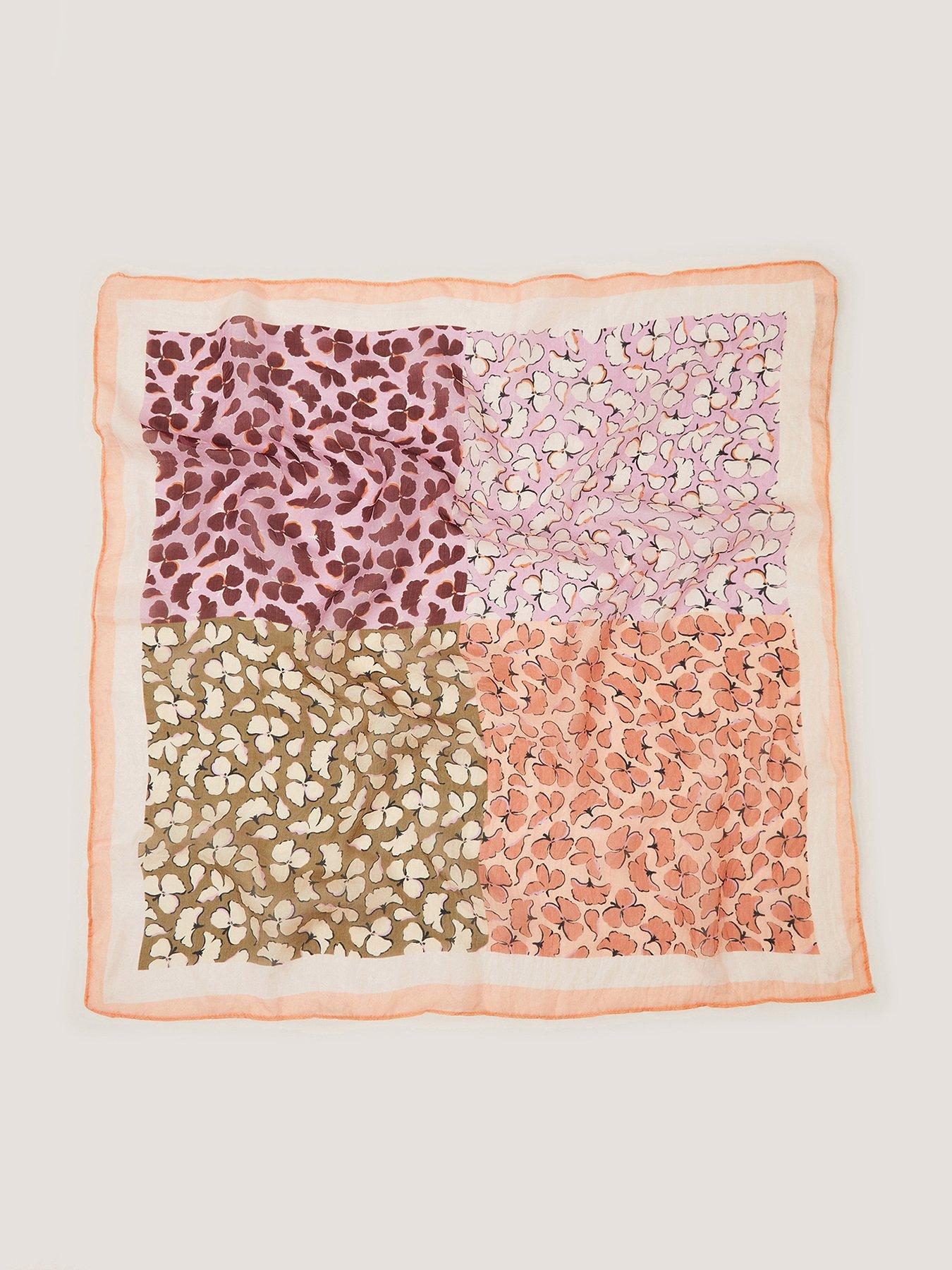 Monsoon Milo Print Silk Scarf