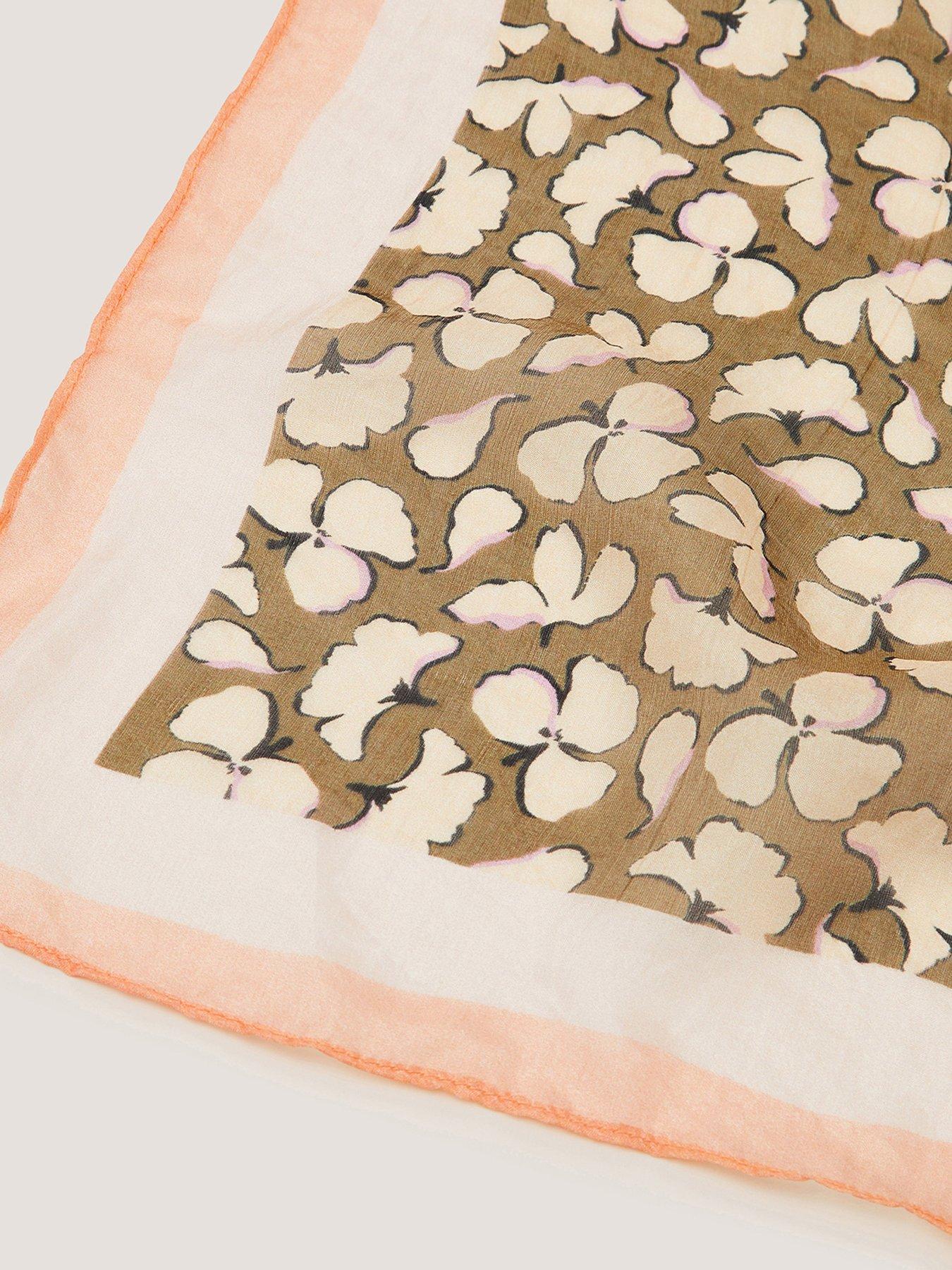 Image 2 of 2 of Monsoon Milo Print Silk Scarf
