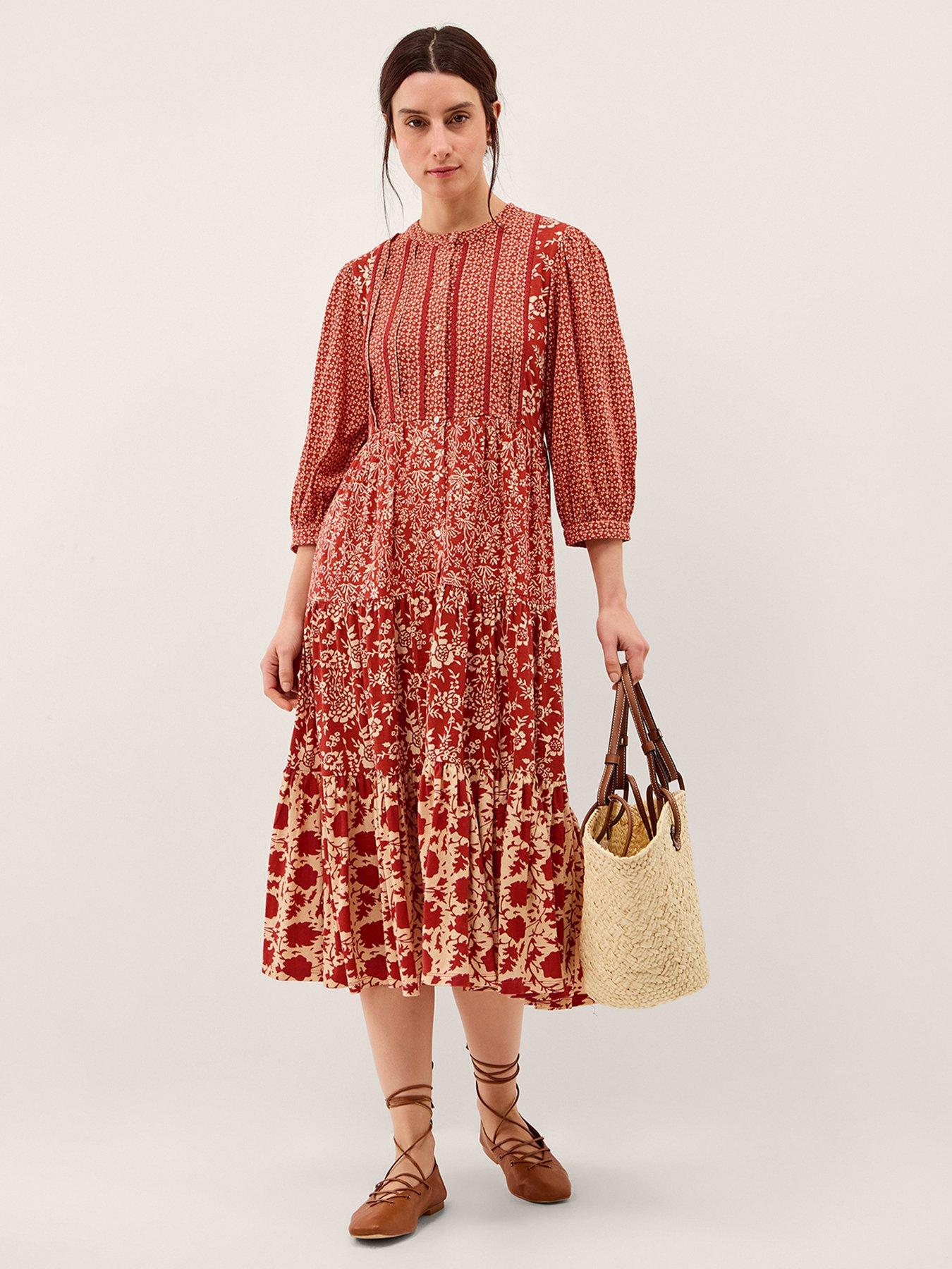 Monsoon Palmer Print Jersey Dress