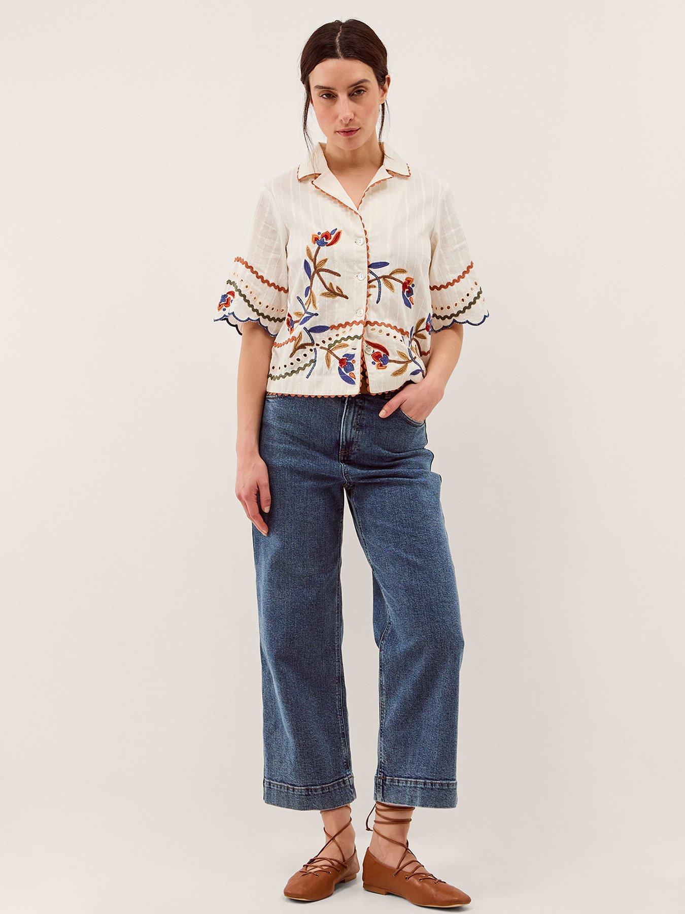 Image 3 of 5 of Monsoon Polly Emb Shirt