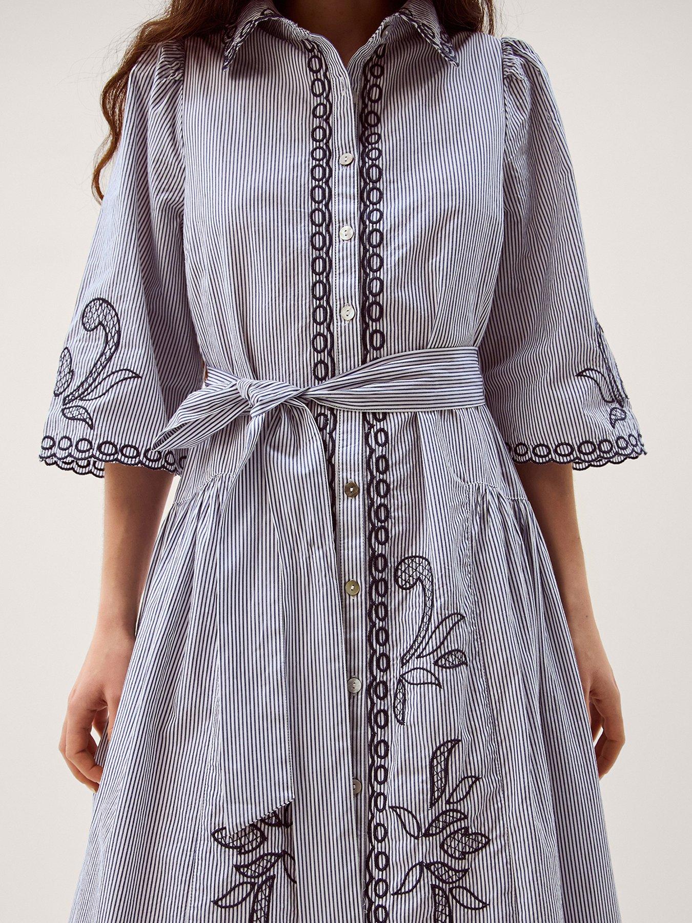 green emerald velvet dress Monsoon Embroidered Shift Mini Dress  White Chocolate Couture