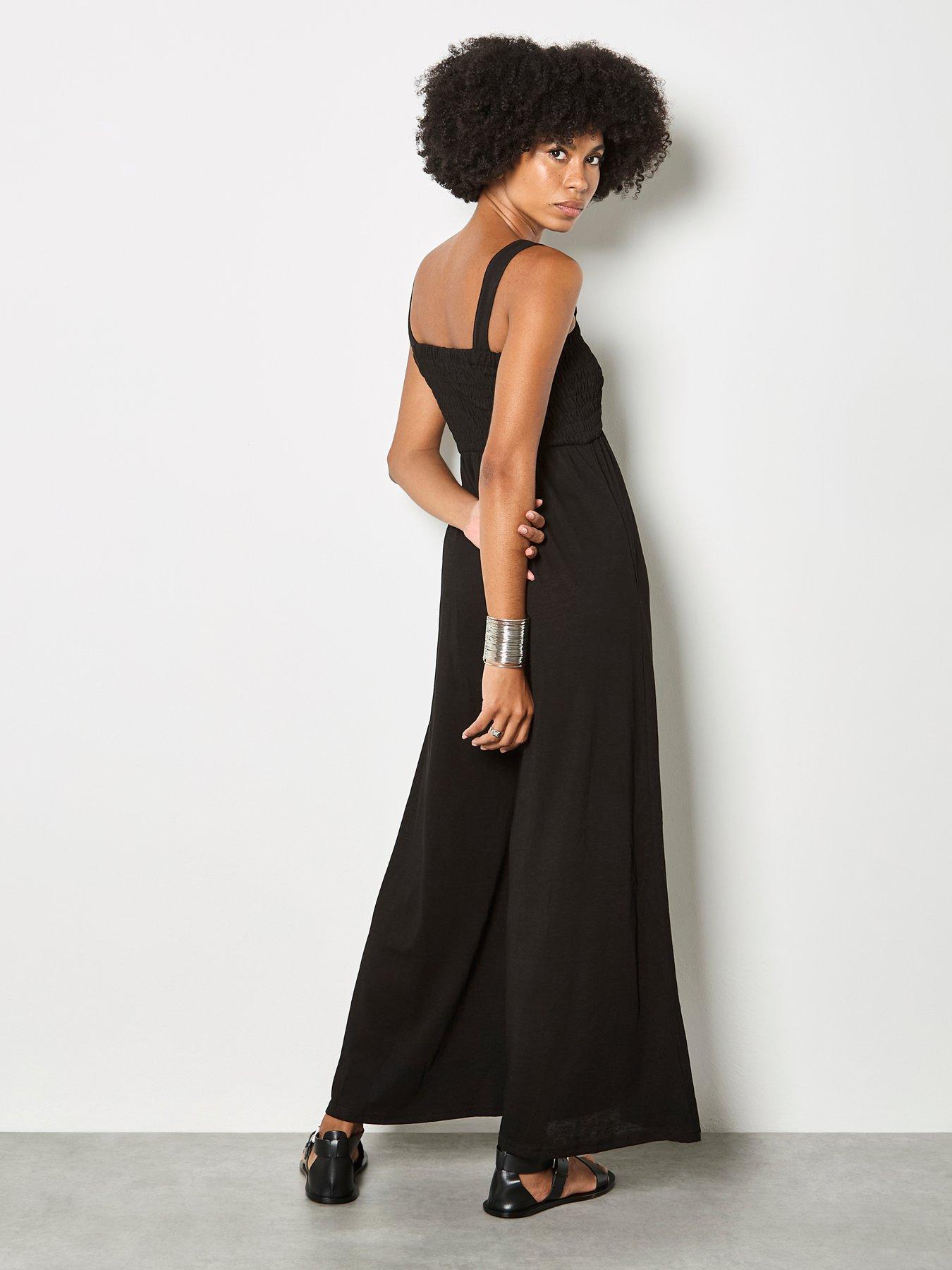 Image 2 of 4 of Apricot Smoked Easy Jersey Slub Jumpsuit