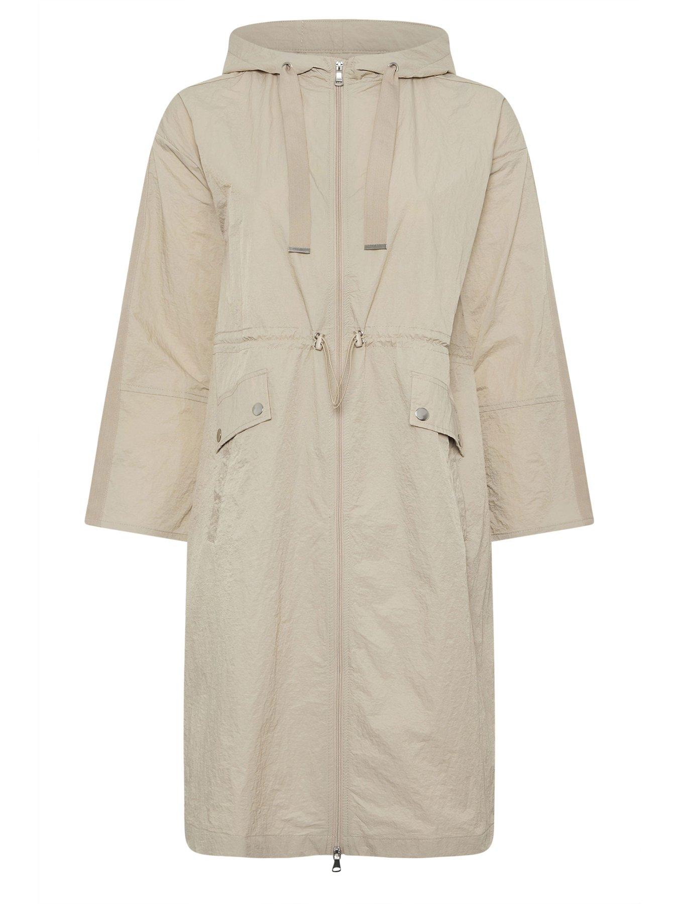 Image 6 of 6 of Yours Curve Longline Parka - Cream