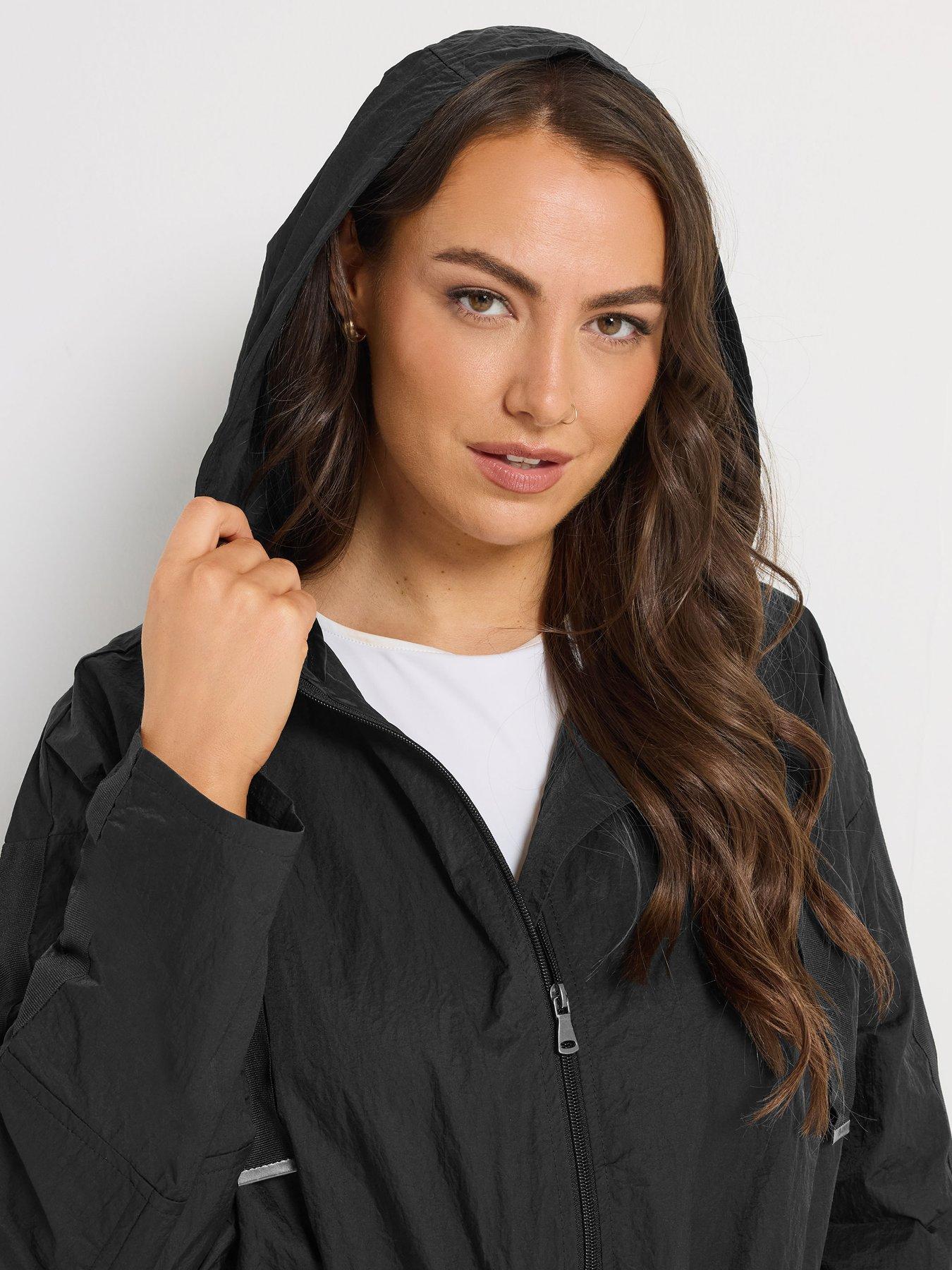 Image 4 of 4 of Yours Curve Longline Parka - Black