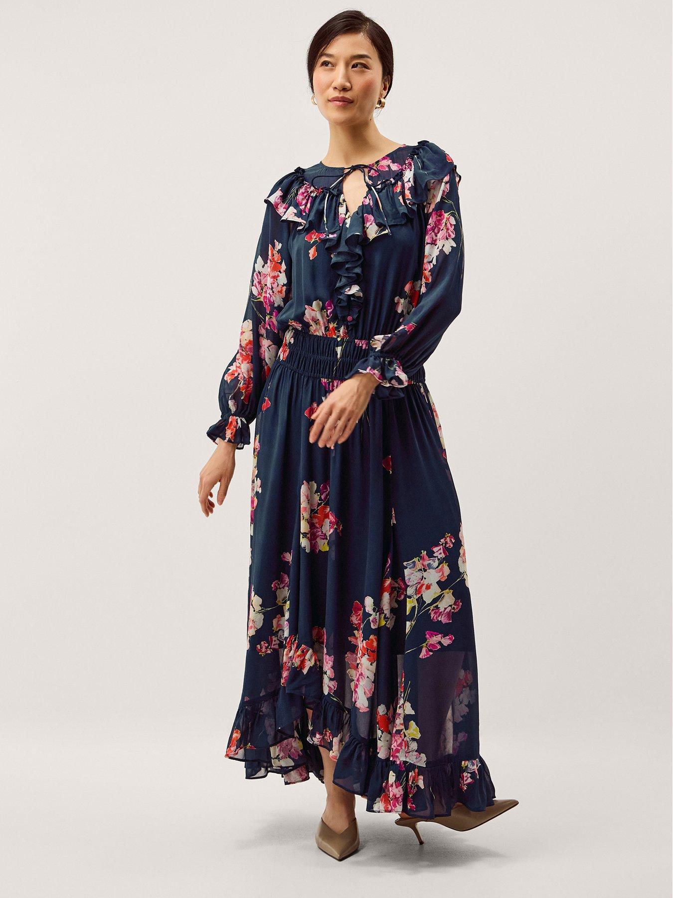 Monsoon Amber Maxi Dress - Blue
