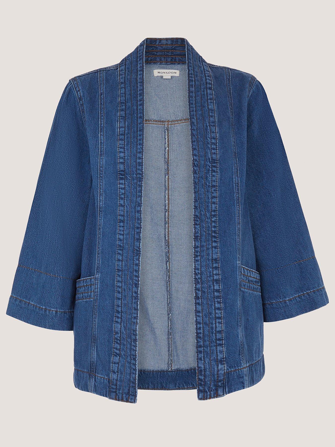 Image 5 of 5 of Monsoon Lorna Denim Jacket - Blue