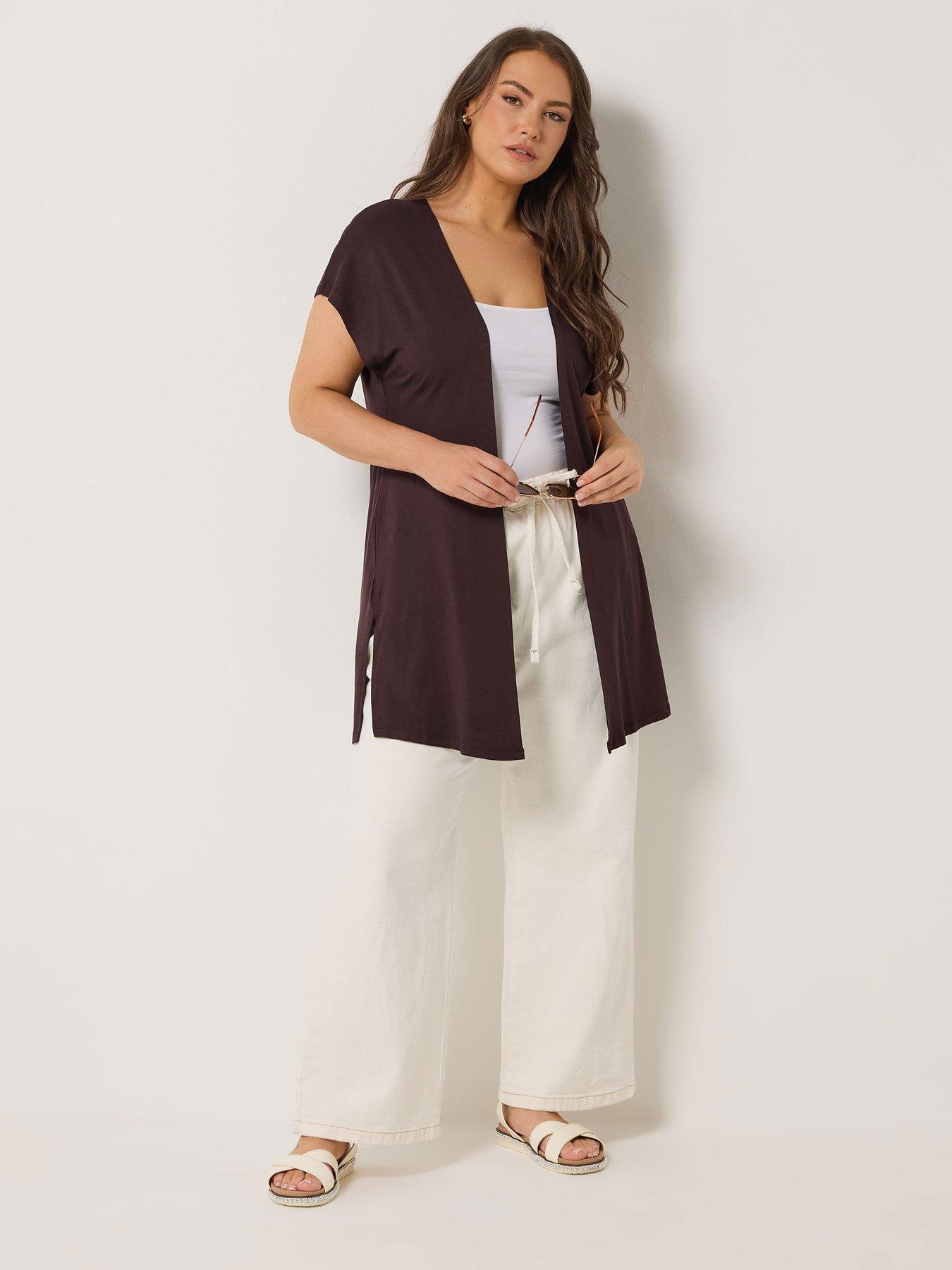 Image 3 of 5 of Yours Curve Grown On Cover Up - Brown