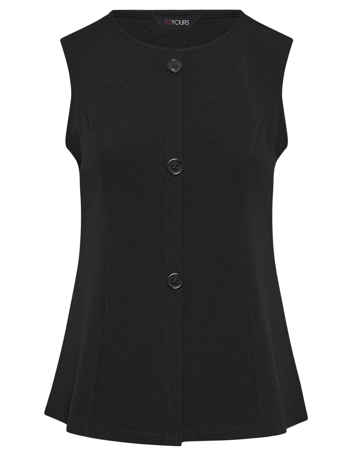 Image 5 of 5 of Yours Curve Seam Detail Waist Coat