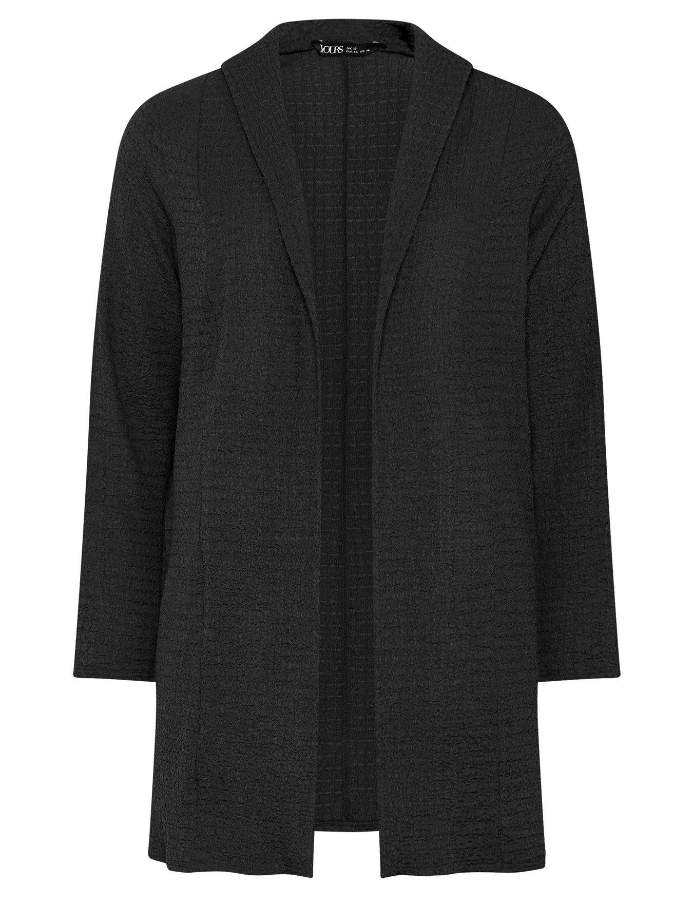 Image 5 of 5 of Yours Curve Bubble Texture Blazer - Black