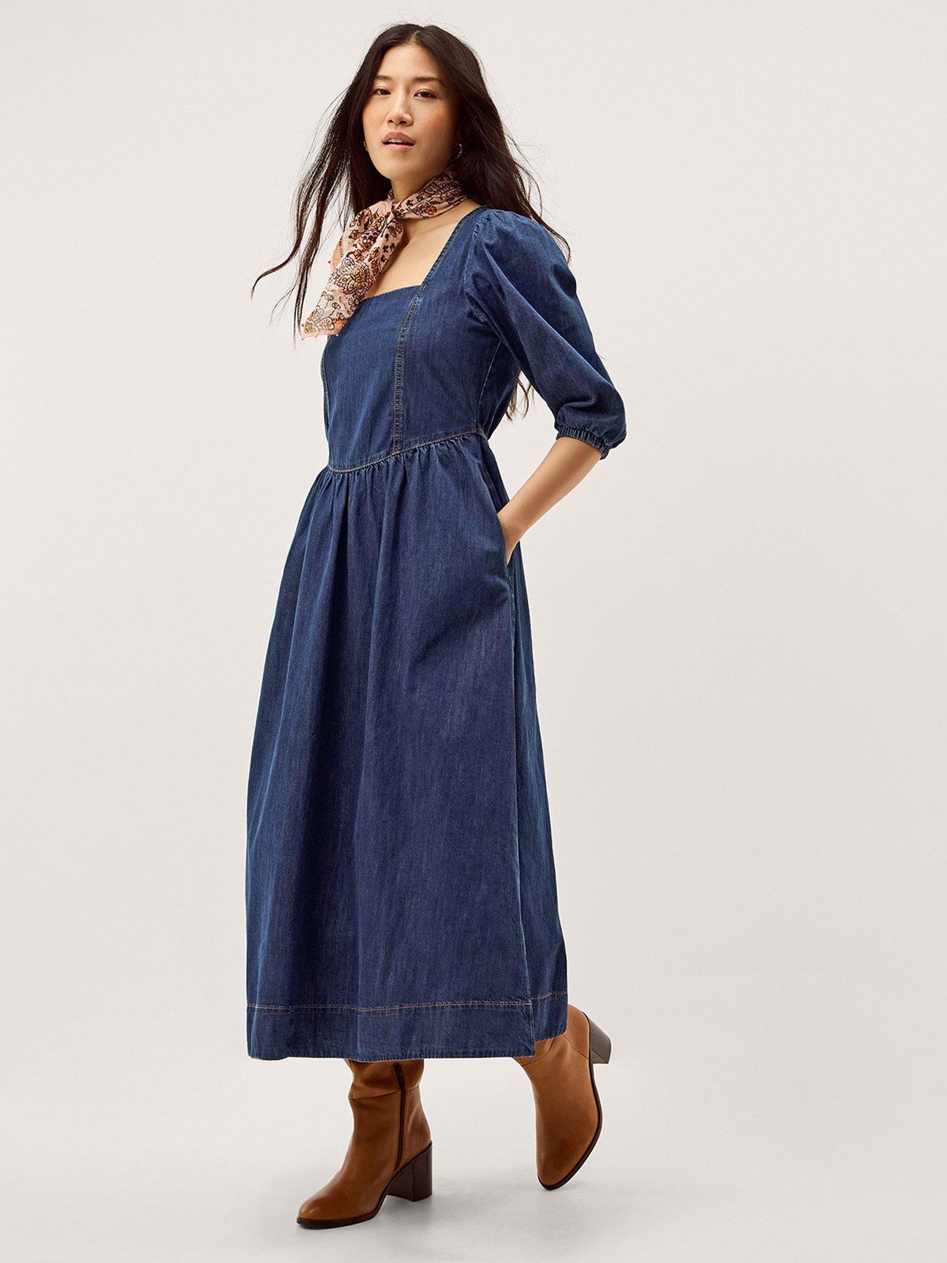 Image 3 of 5 of Monsoon Lily Square Neck Dress