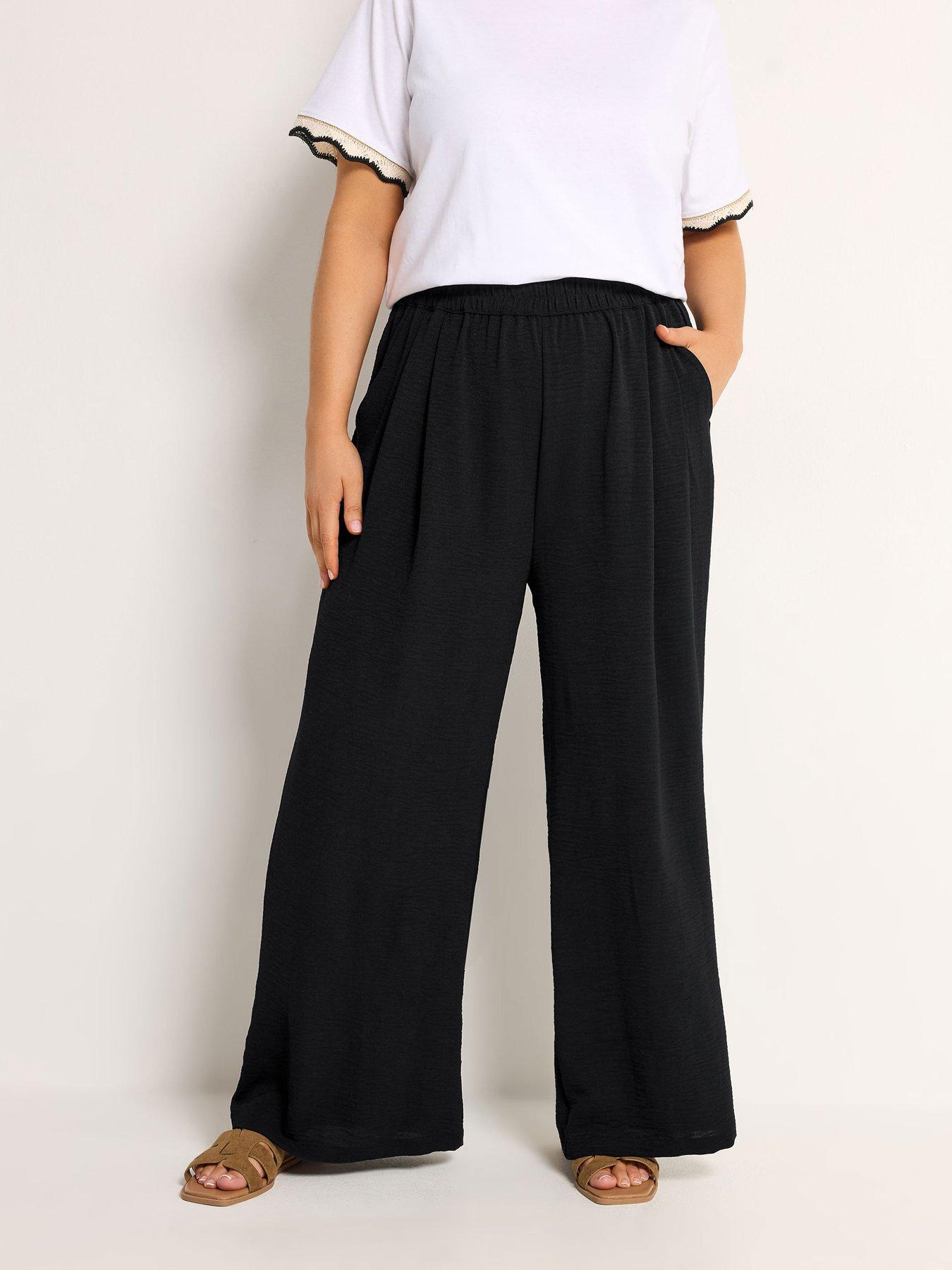 Yours Curve Washed Twill Formal Trouser