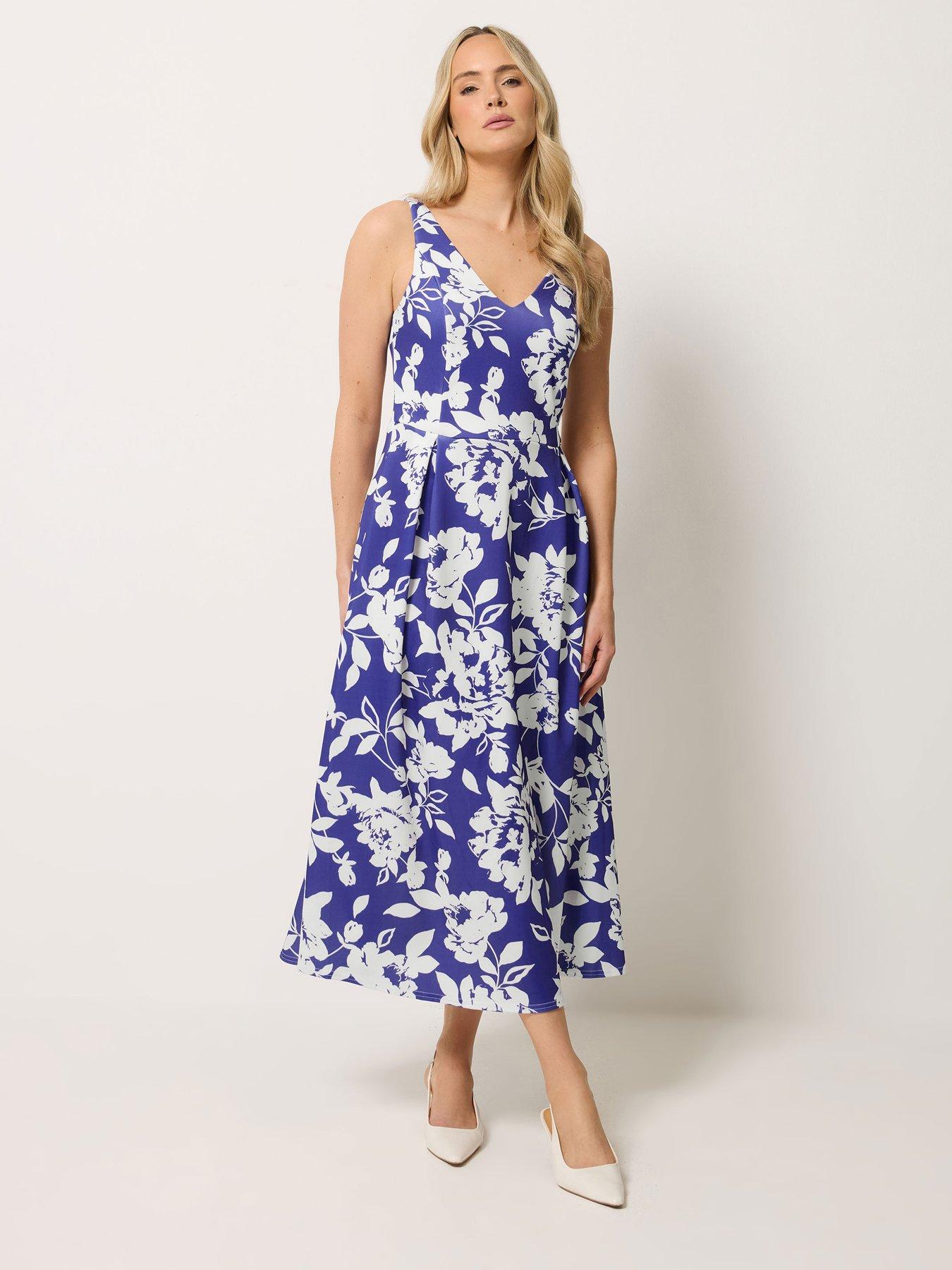 Long Tall Sally Tall Floral V-neck Dress