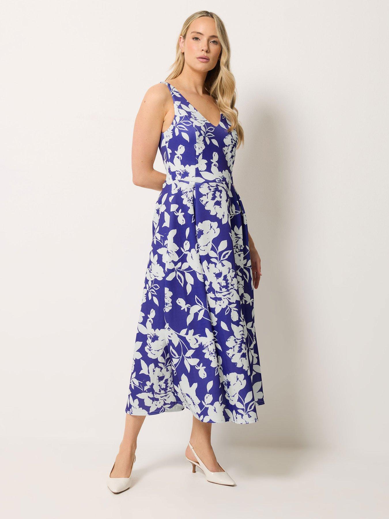 Image 3 of 4 of Long Tall Sally Tall Floral V-neck Dress