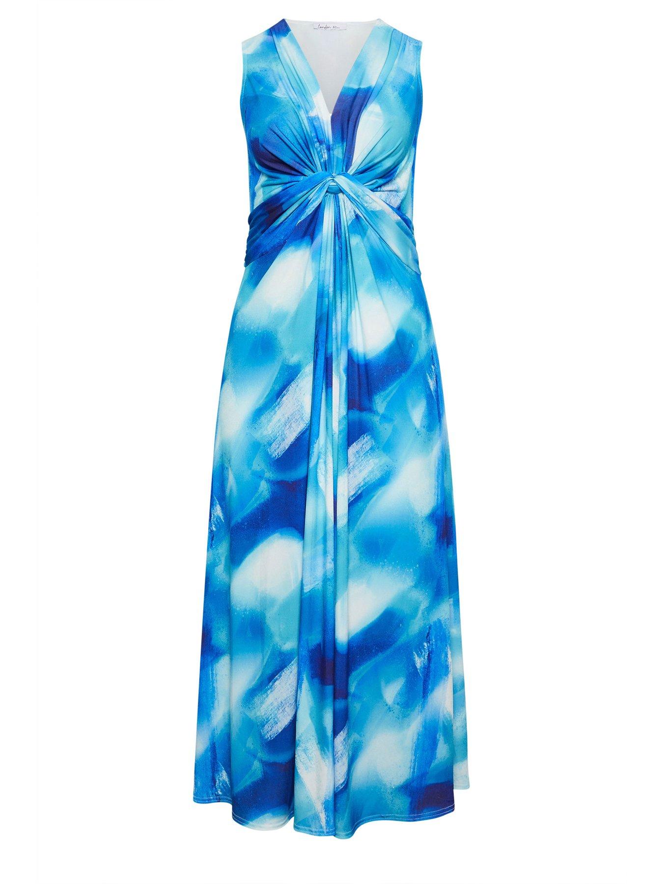 Image 5 of 5 of Yours Curve Abstract Ity Knot Dress