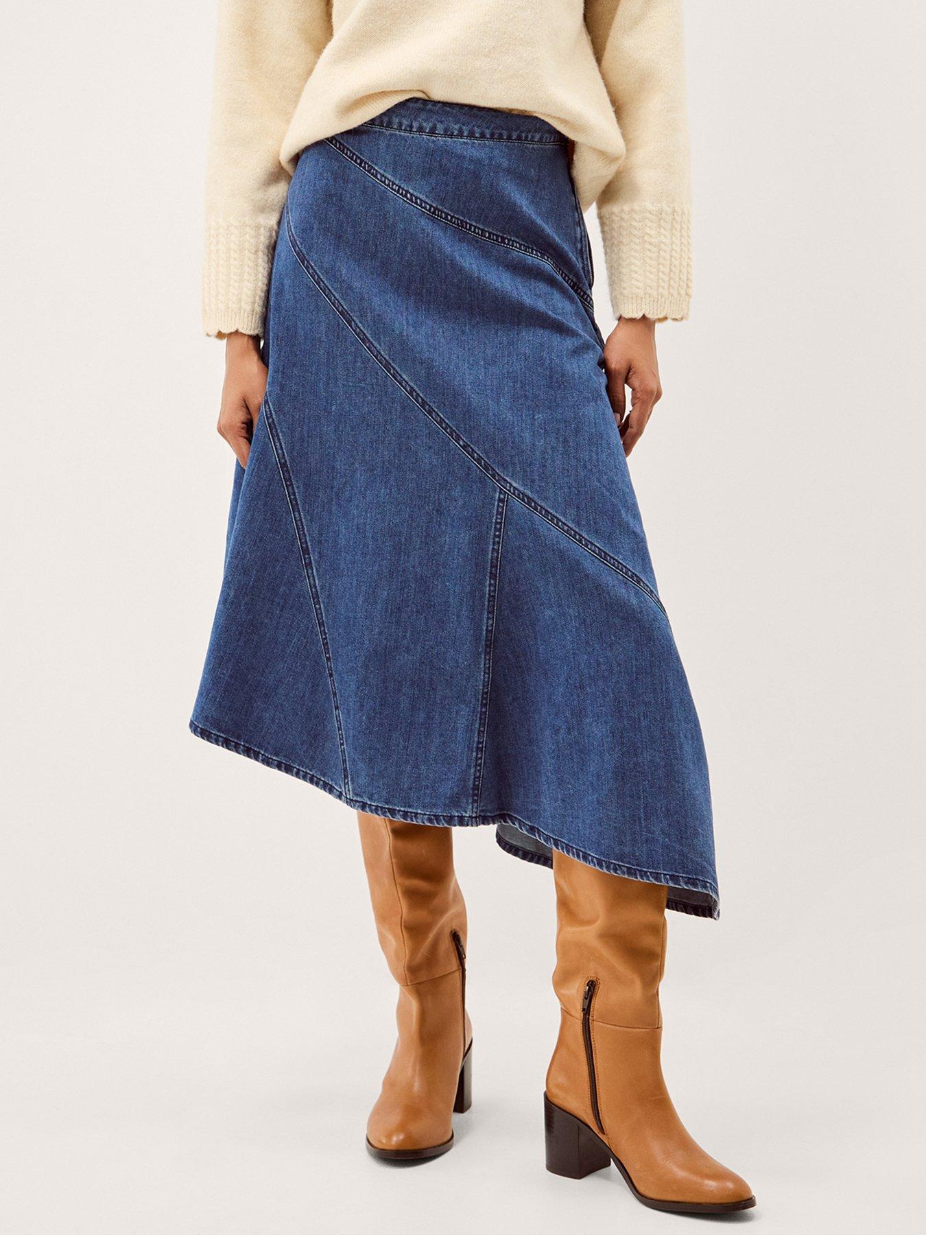 Monsoon Annie Denim Skirt