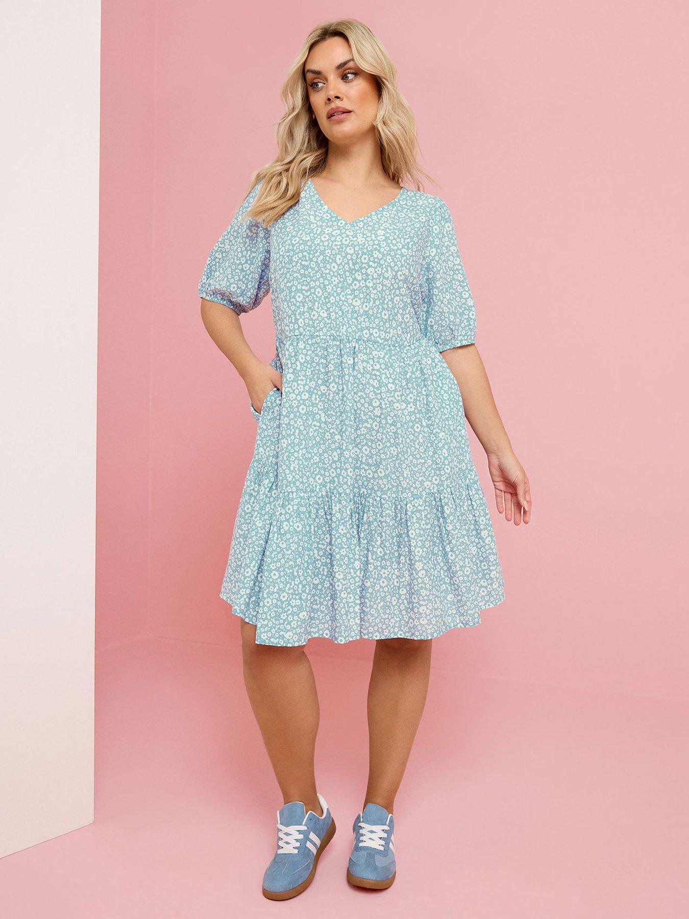 Yours Curve Tiered Smock Dress