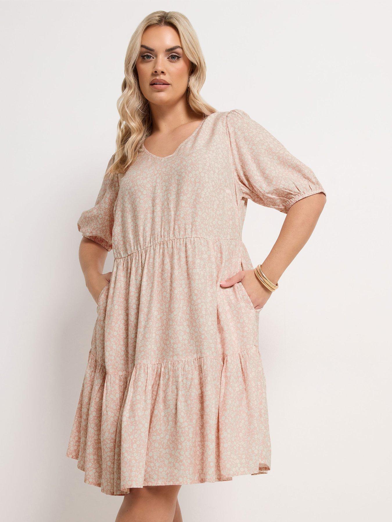 Yours Curve Tiered Smock Dress