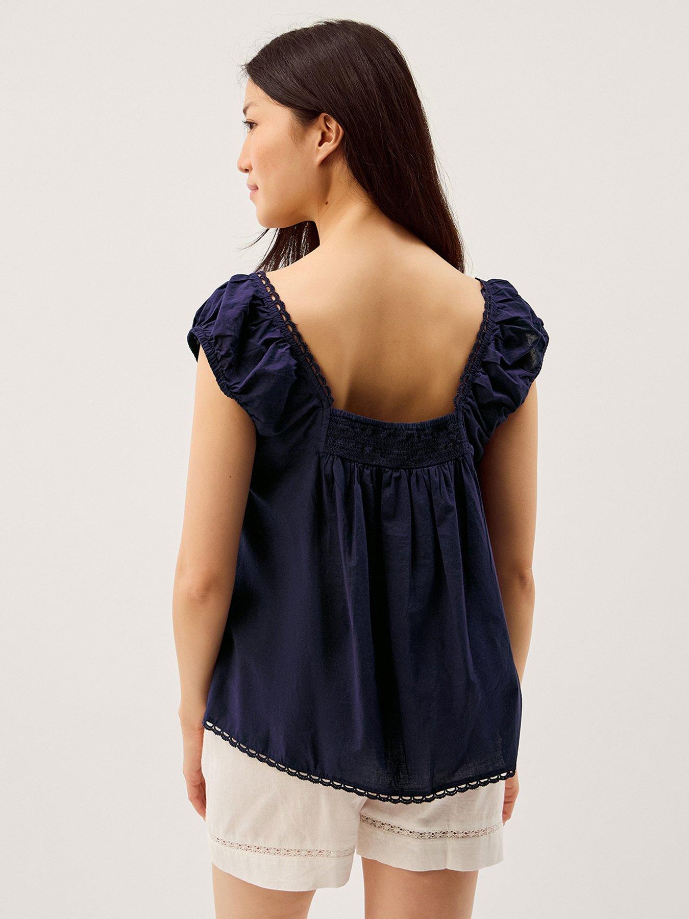 Image 2 of 5 of Monsoon Olivia Cotton Top