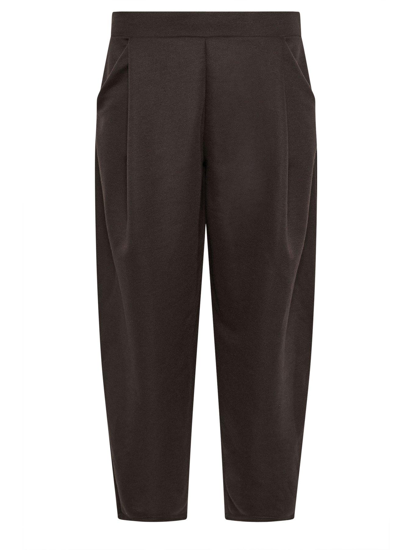 Image 5 of 5 of PixieGirl Petite Textured Jersey Barrel Trousers
