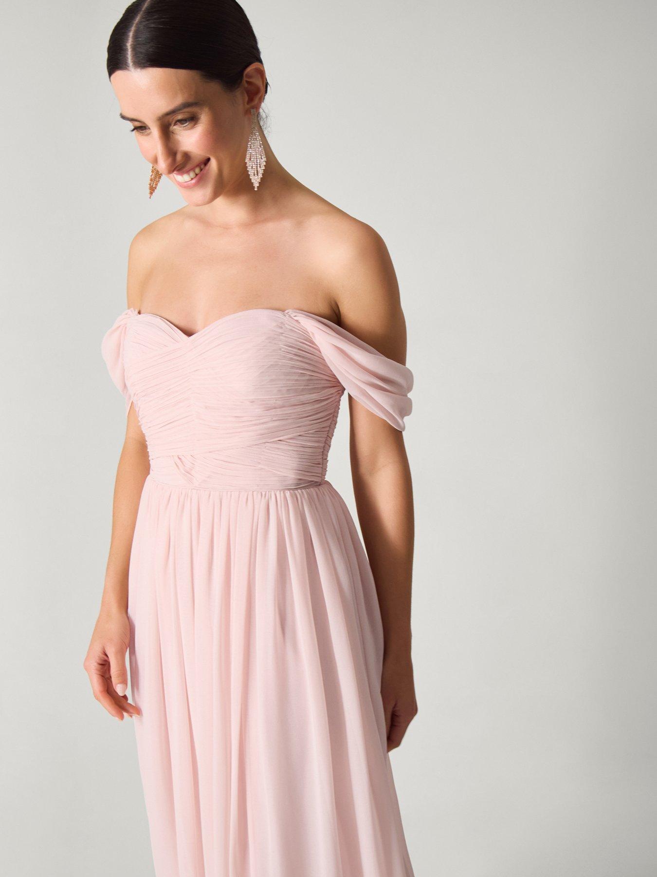 Image 3 of 5 of Monsoon Evelyn Bandeau Dress - Pink