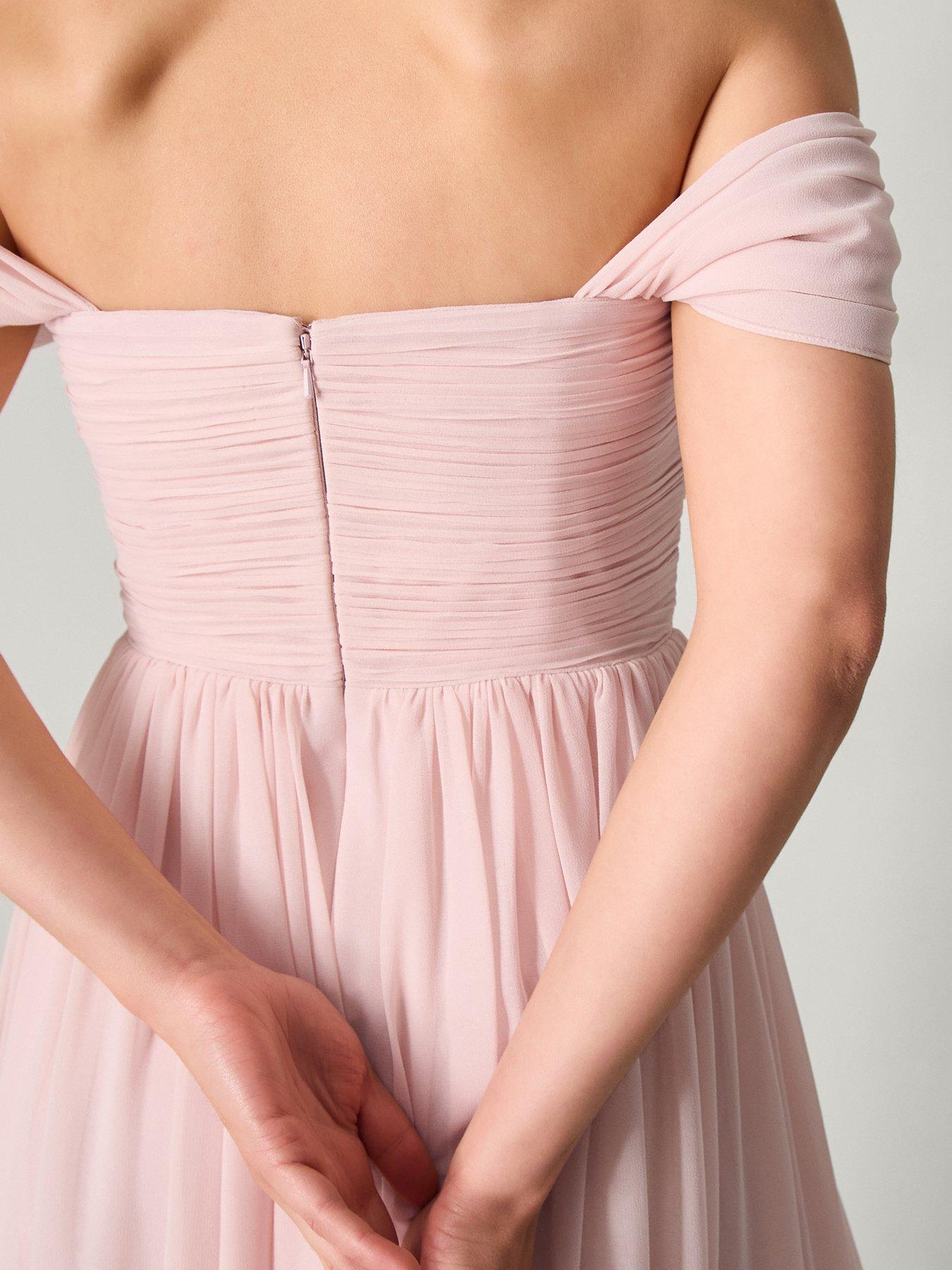 Image 4 of 5 of Monsoon Evelyn Bandeau Dress - Pink