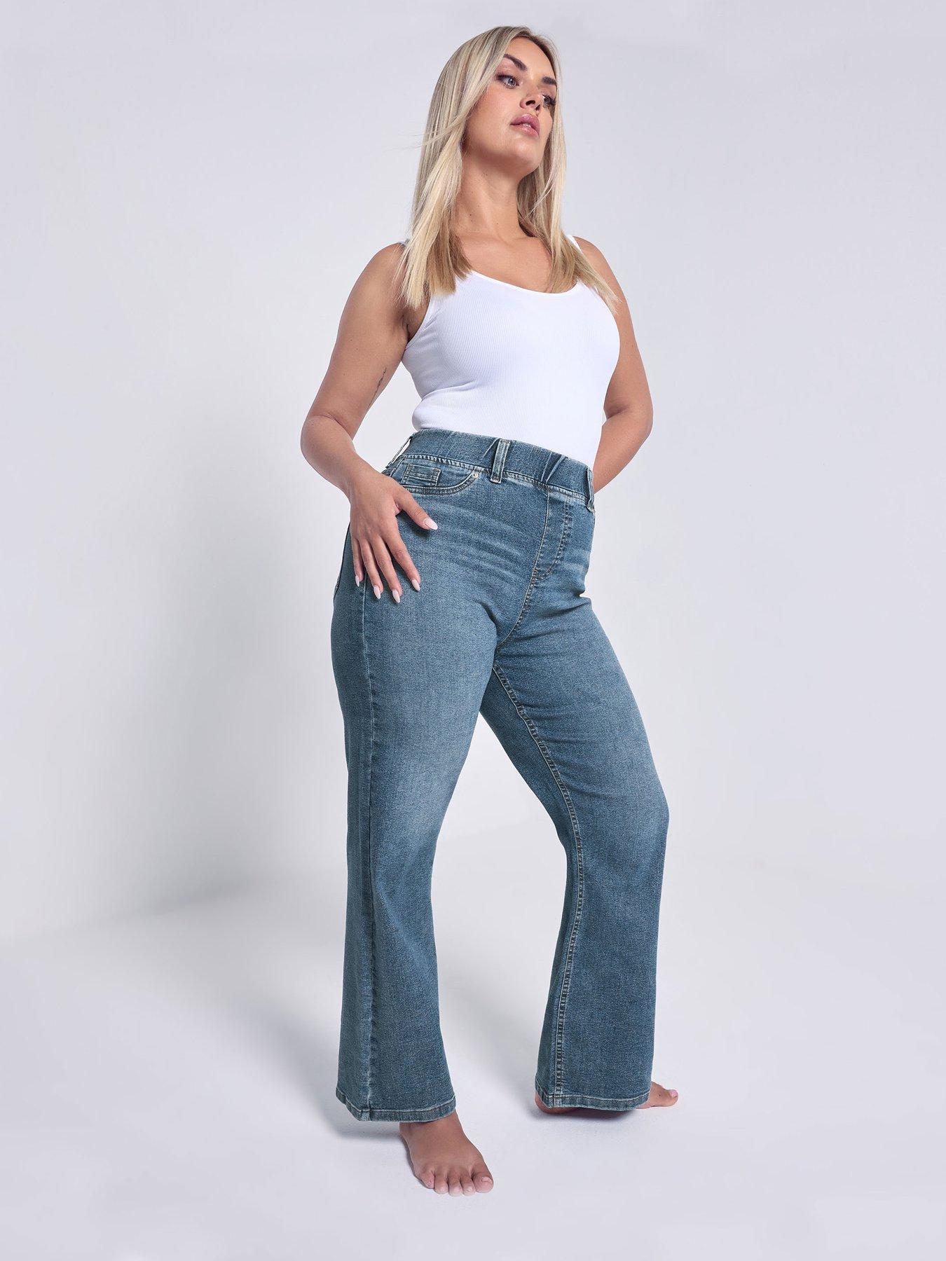 Image 3 of 5 of Yours Curve Wide Leg Jegging 28"