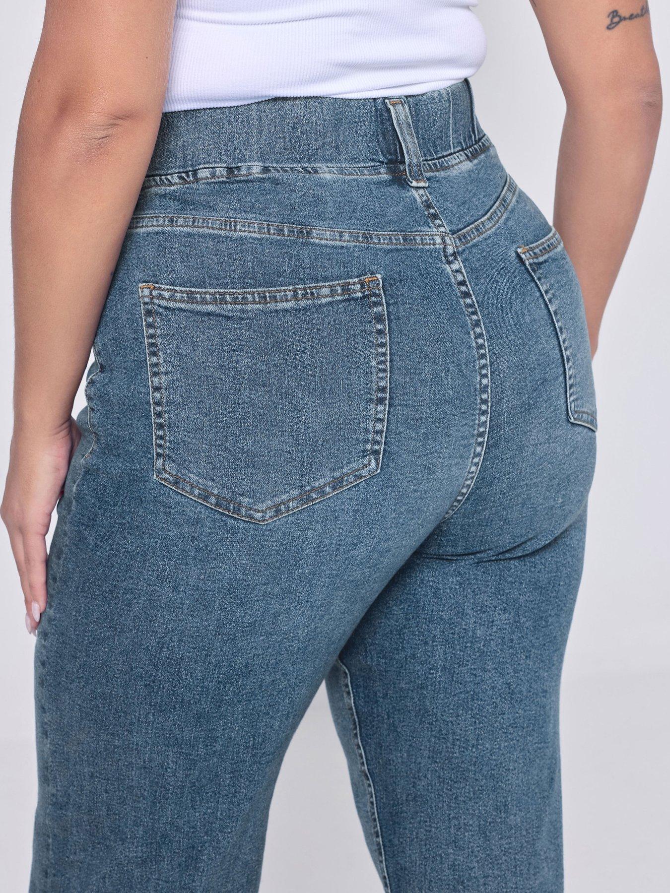 Image 4 of 5 of Yours Curve Wide Leg Jegging 28"