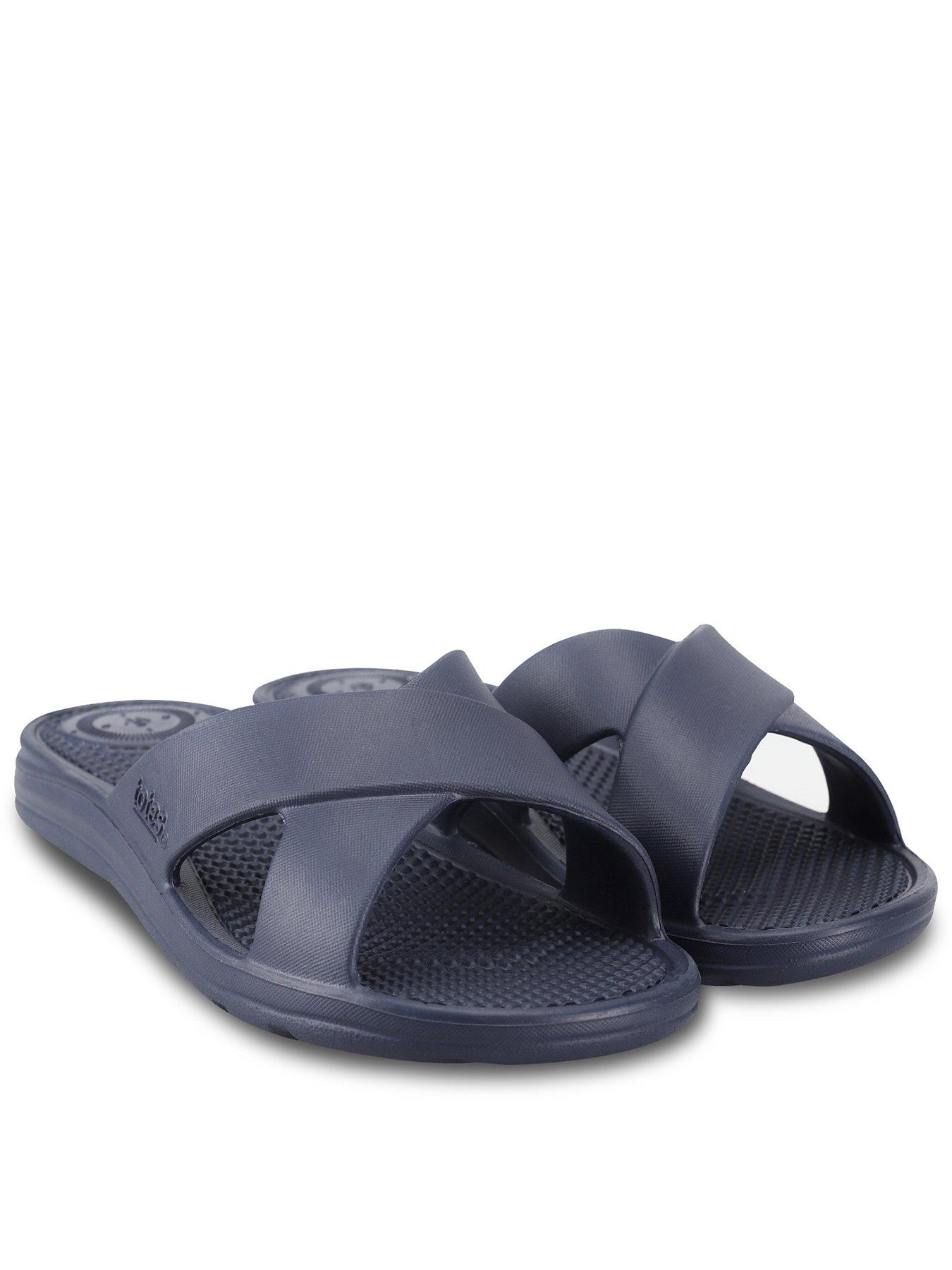 Totes Solbounce Ladies Cross Slide - Navy