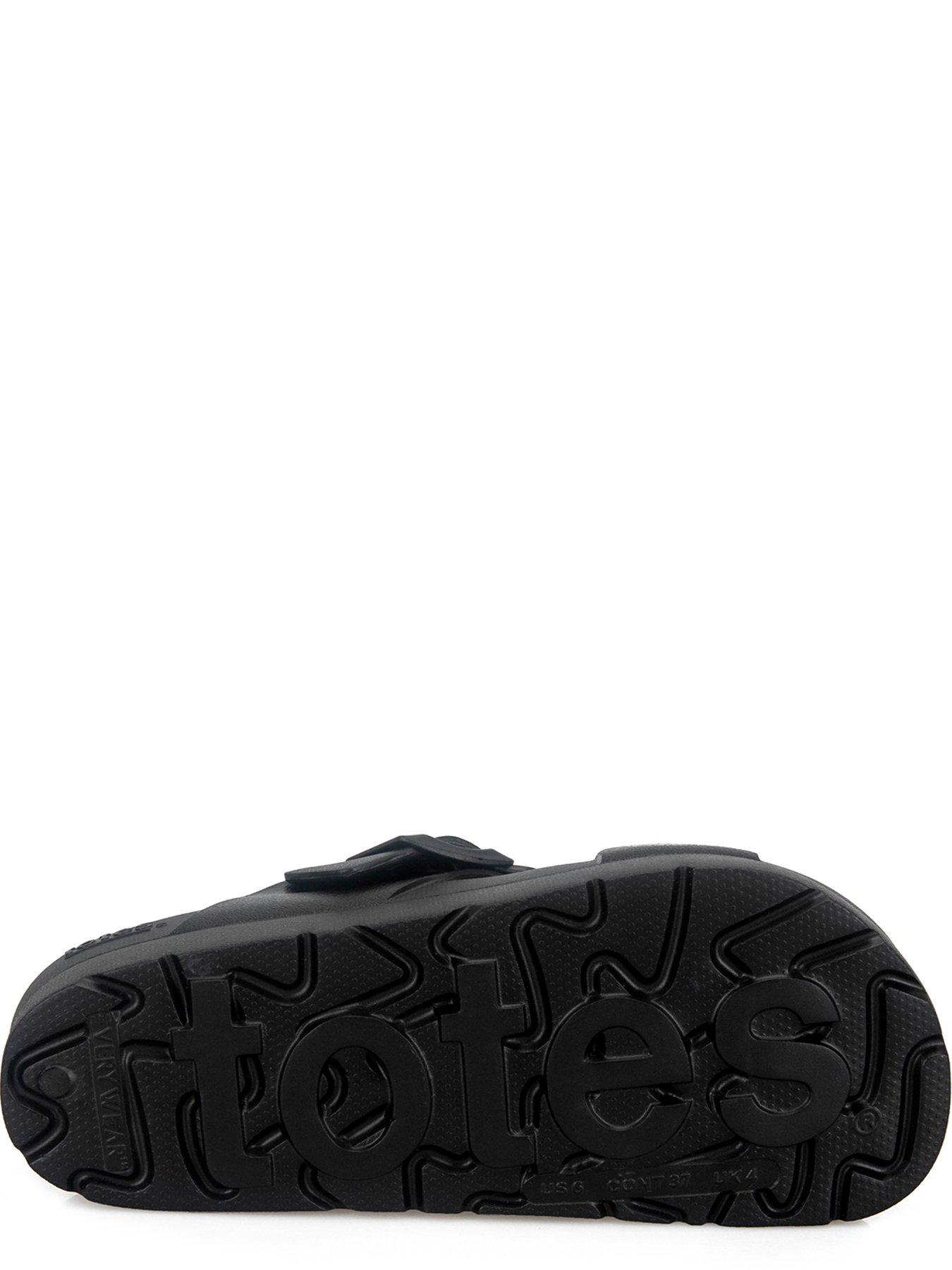 Image 4 of 5 of TOTES Solbounce Ladies Cross Front Buckle Slider - Black