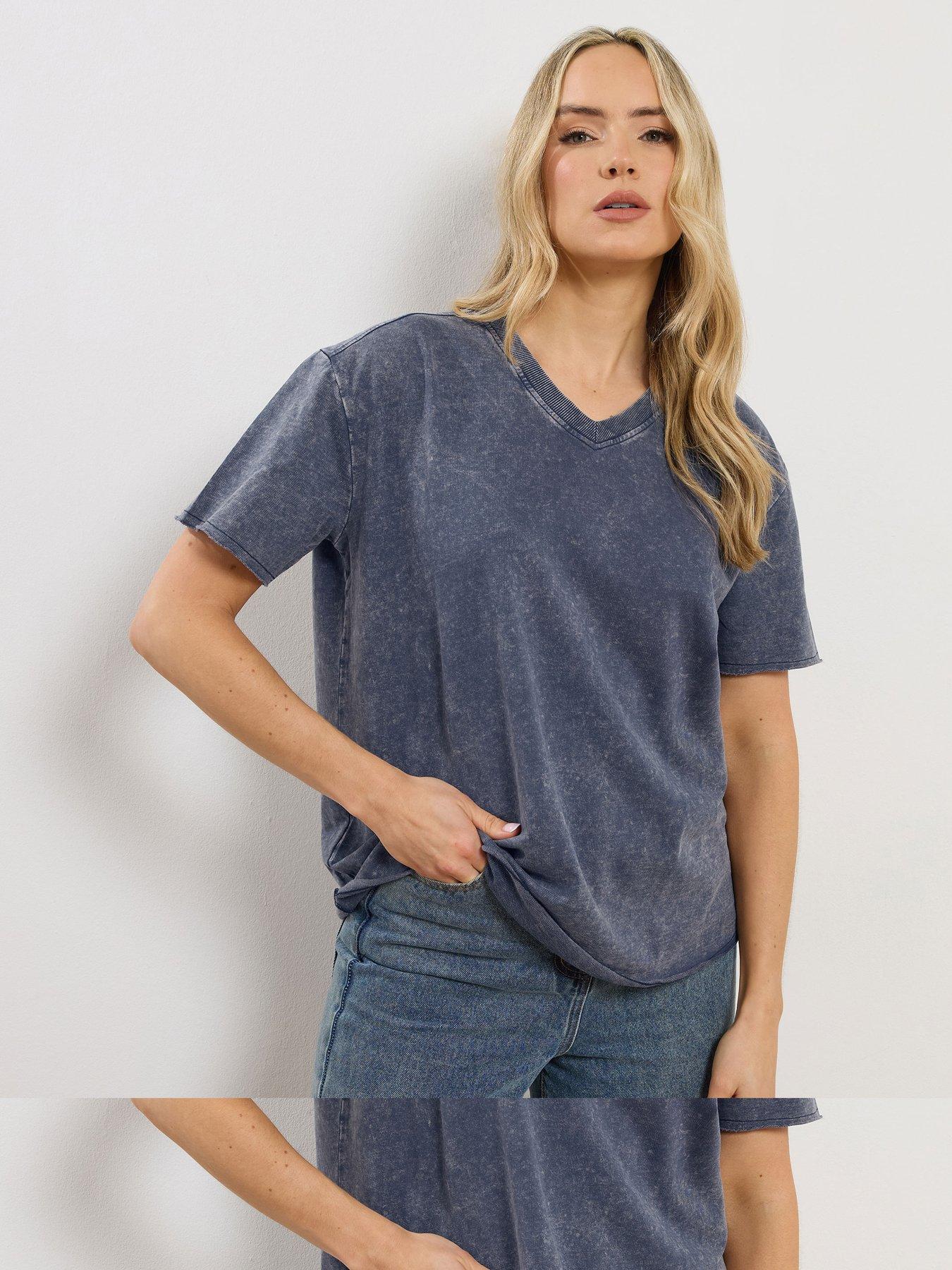 Long Tall Sally Tall Acid Wash Oversized Sweat