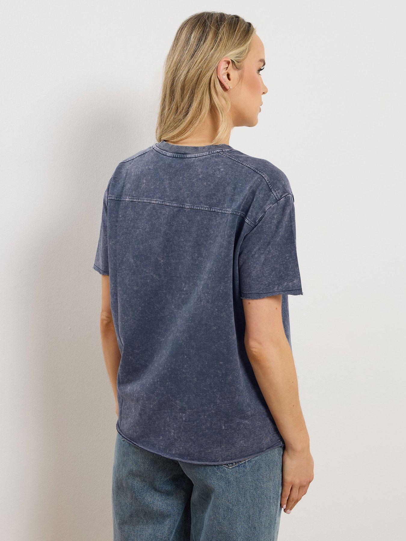 Image 2 of 5 of Long Tall Sally Tall Acid Wash Oversized Sweat