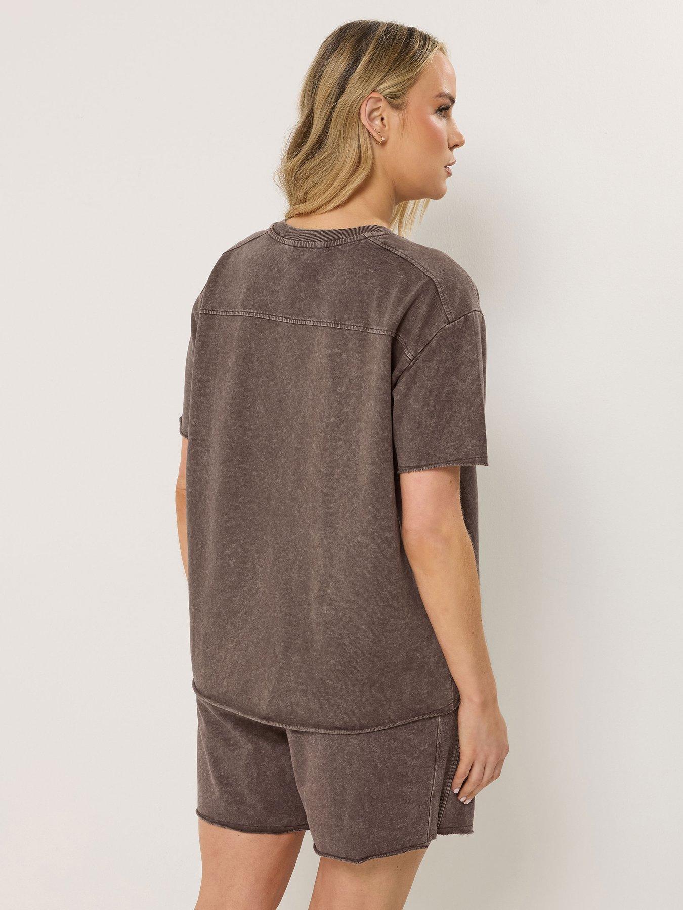 Image 2 of 5 of Long Tall Sally Tall Acid Wash Oversized Sweatshirt