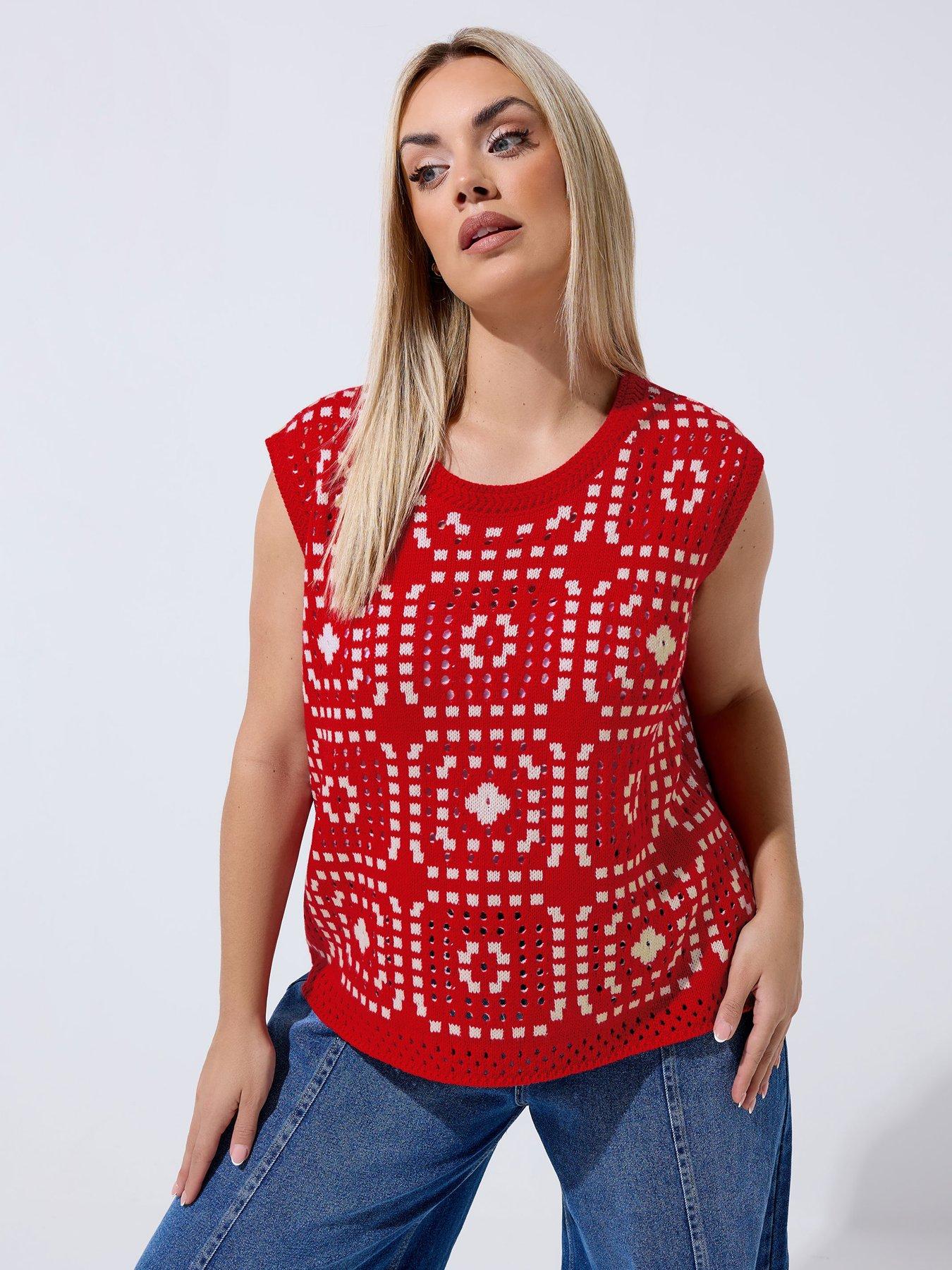 Yours Curve Crochet Vest