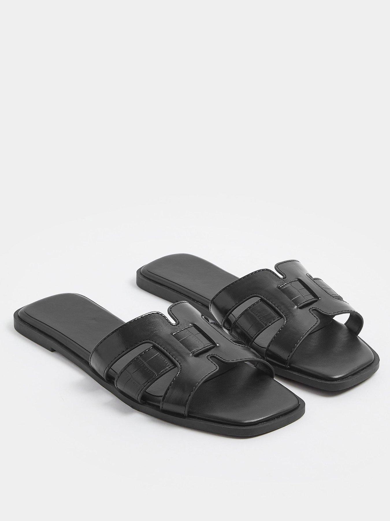 Image 2 of 4 of Yours Extra Wide Fit Cut Out Mule Sandal