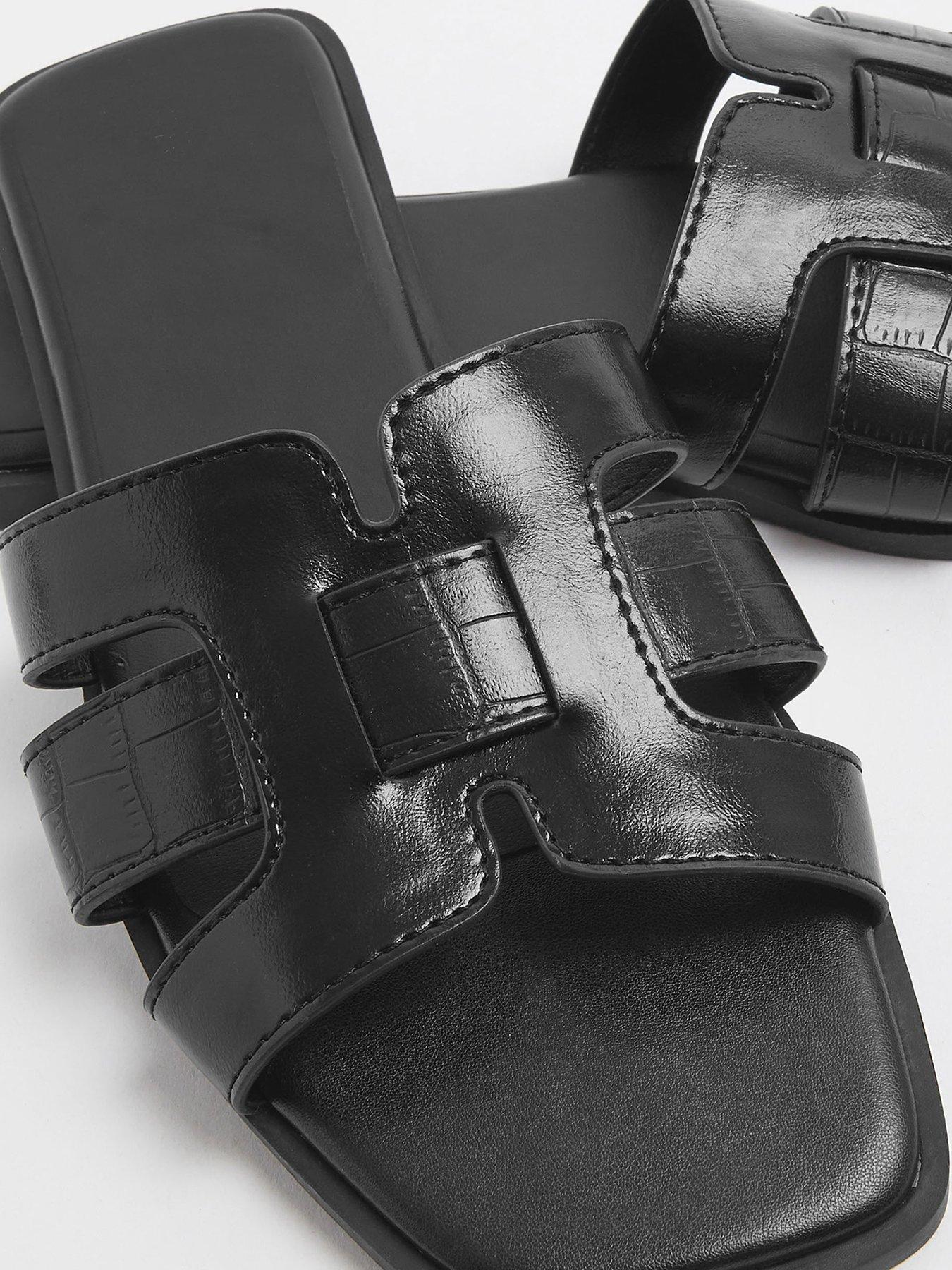 Image 4 of 4 of Yours Extra Wide Fit Cut Out Mule Sandal