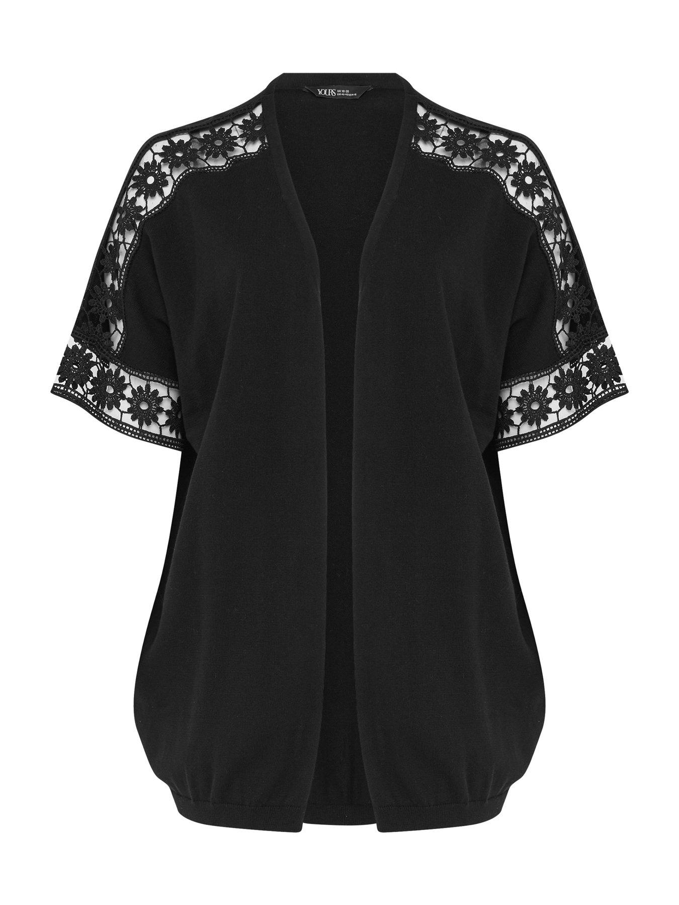 Image 5 of 5 of Yours Curve Crochet Sleeve Kimono