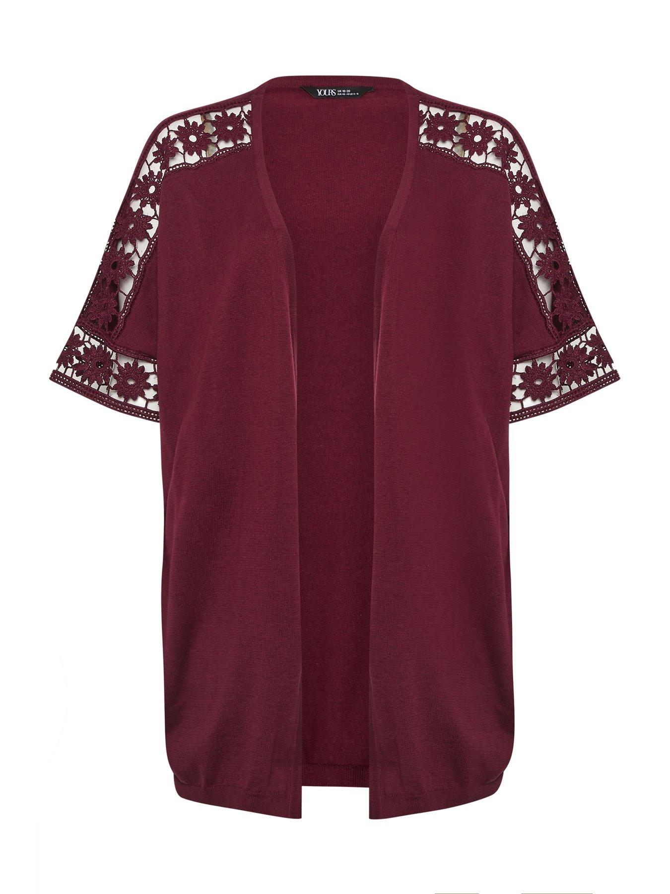 Image 5 of 5 of Yours Curve Crochet Sleeve Kimono