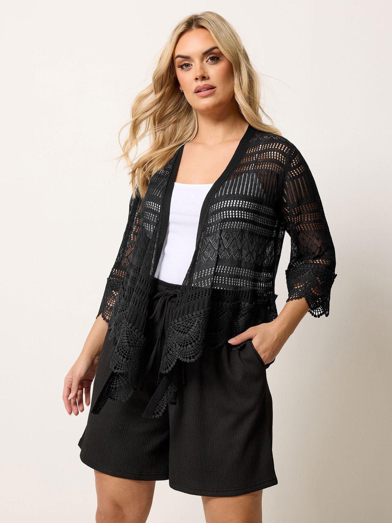 Image 1 of 5 of Yours Curve Waterfall Cardigan