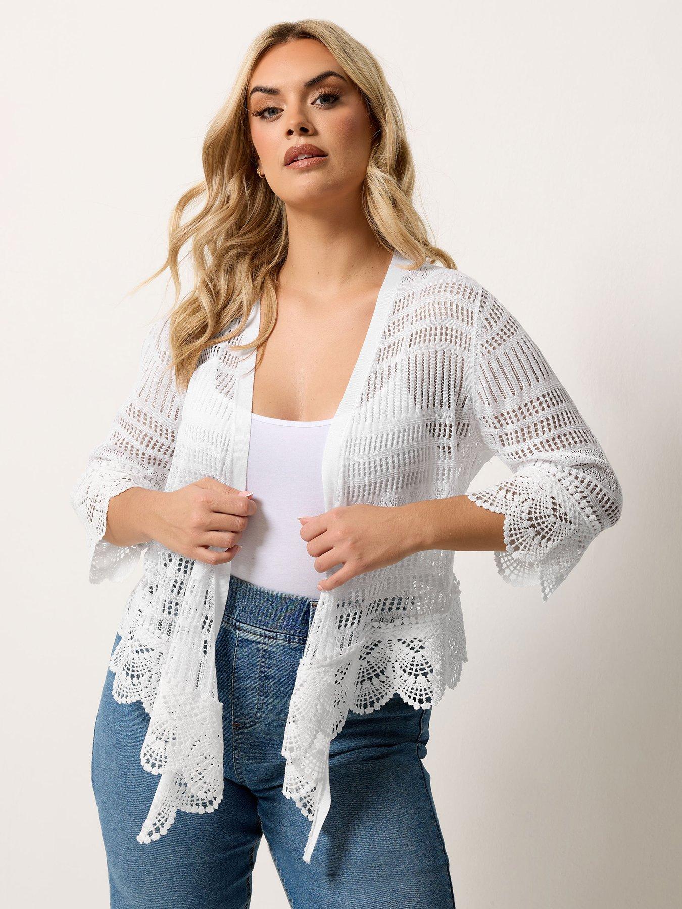 Image 1 of 5 of Yours Curve Waterfall Cardigan