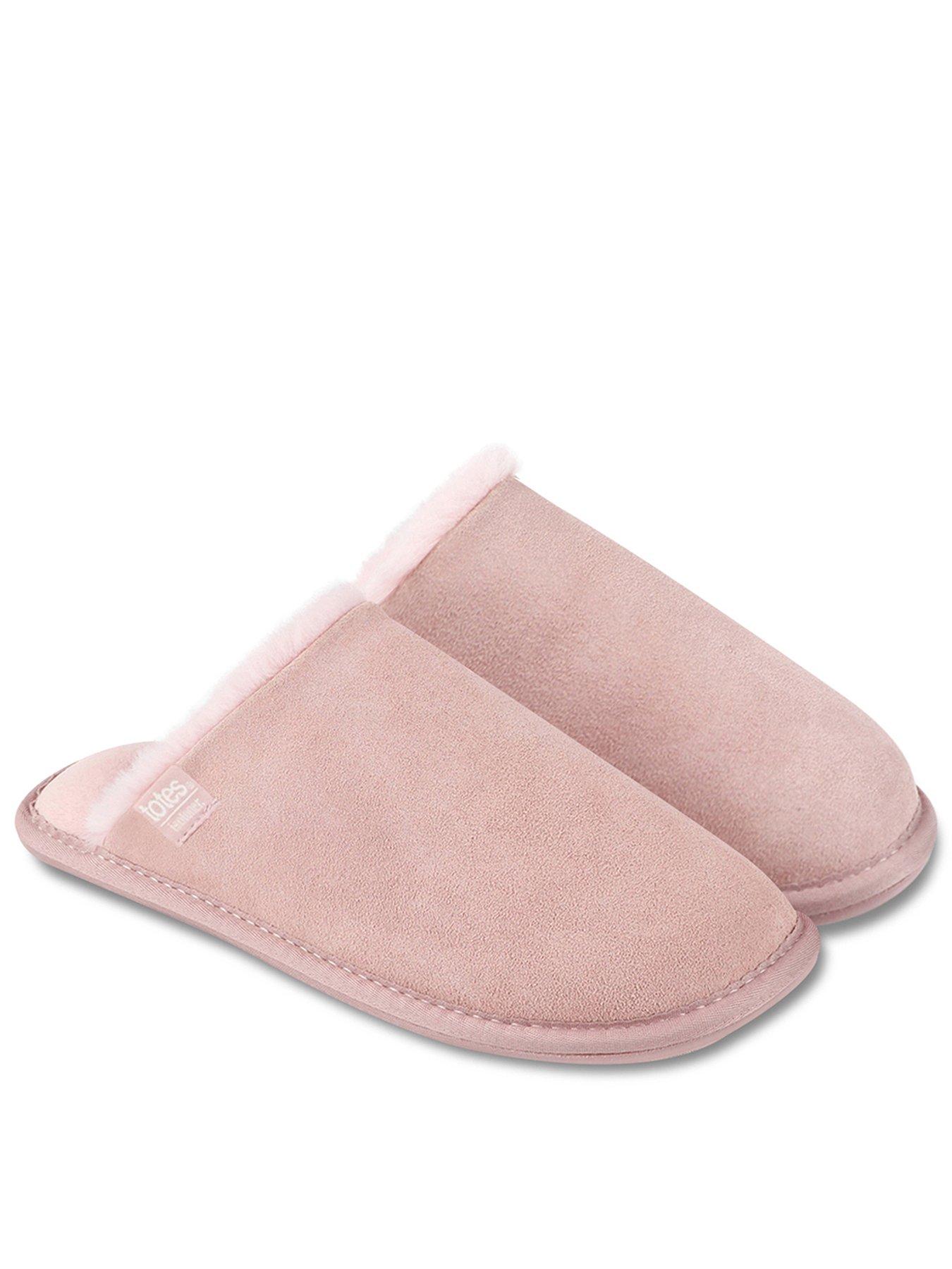 Totes Isotoner Isotoner Ladies Real Suede Mule - Pink
