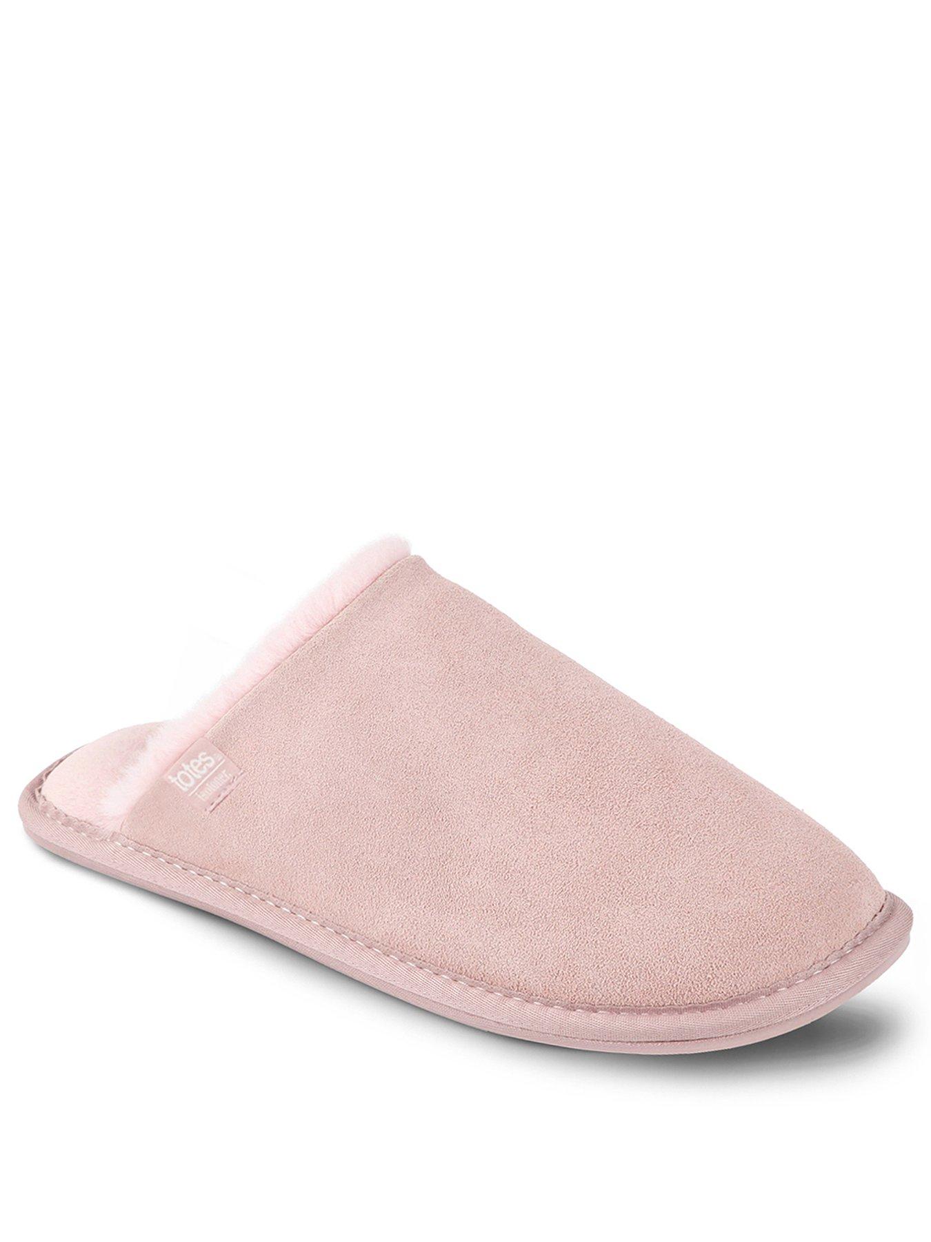 Image 2 of 5 of Totes Isotoner Isotoner Ladies Real Suede Mule - Pink
