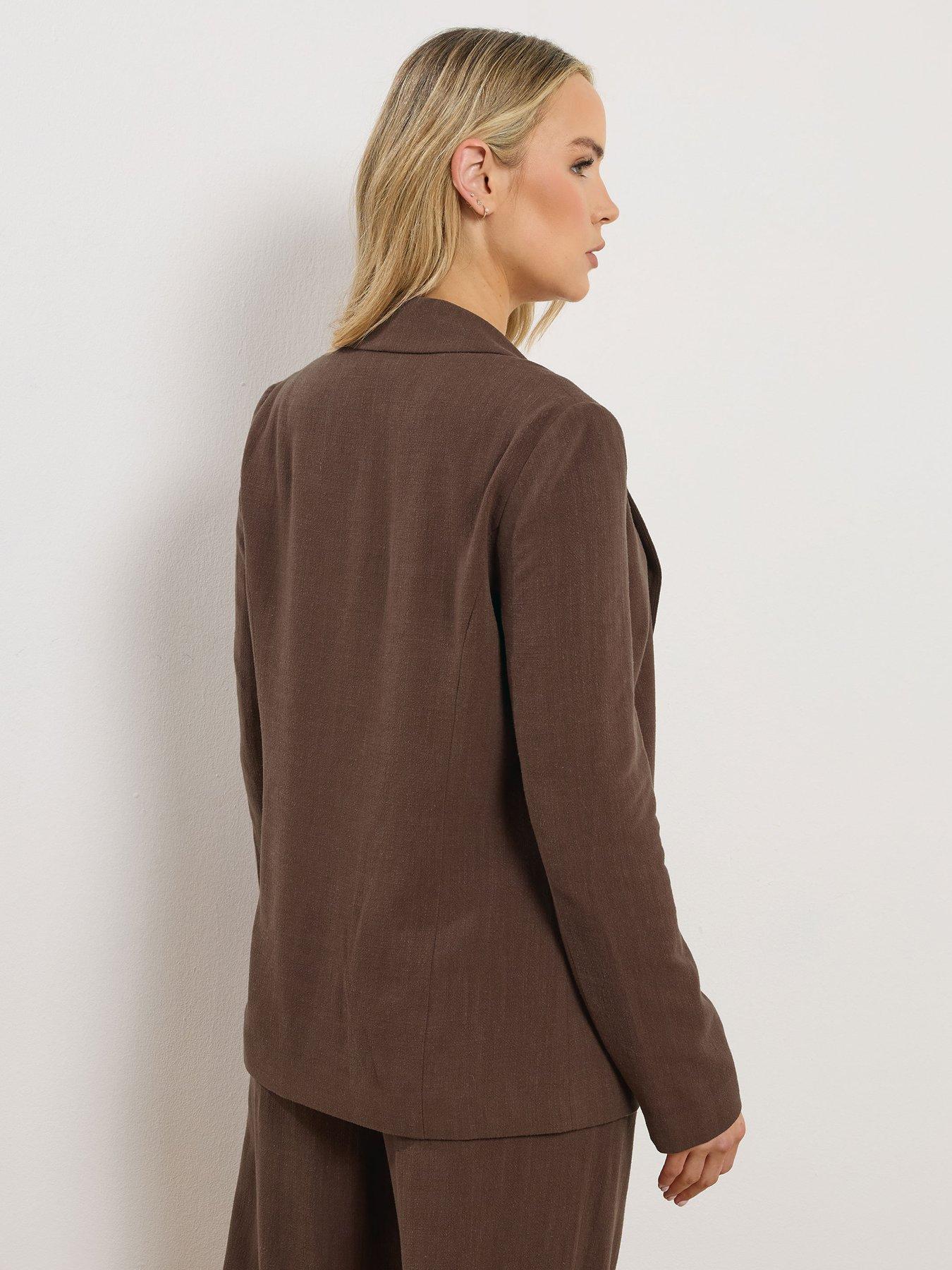Image 2 of 5 of Long Tall Sally Tall Linen Blend Blazer