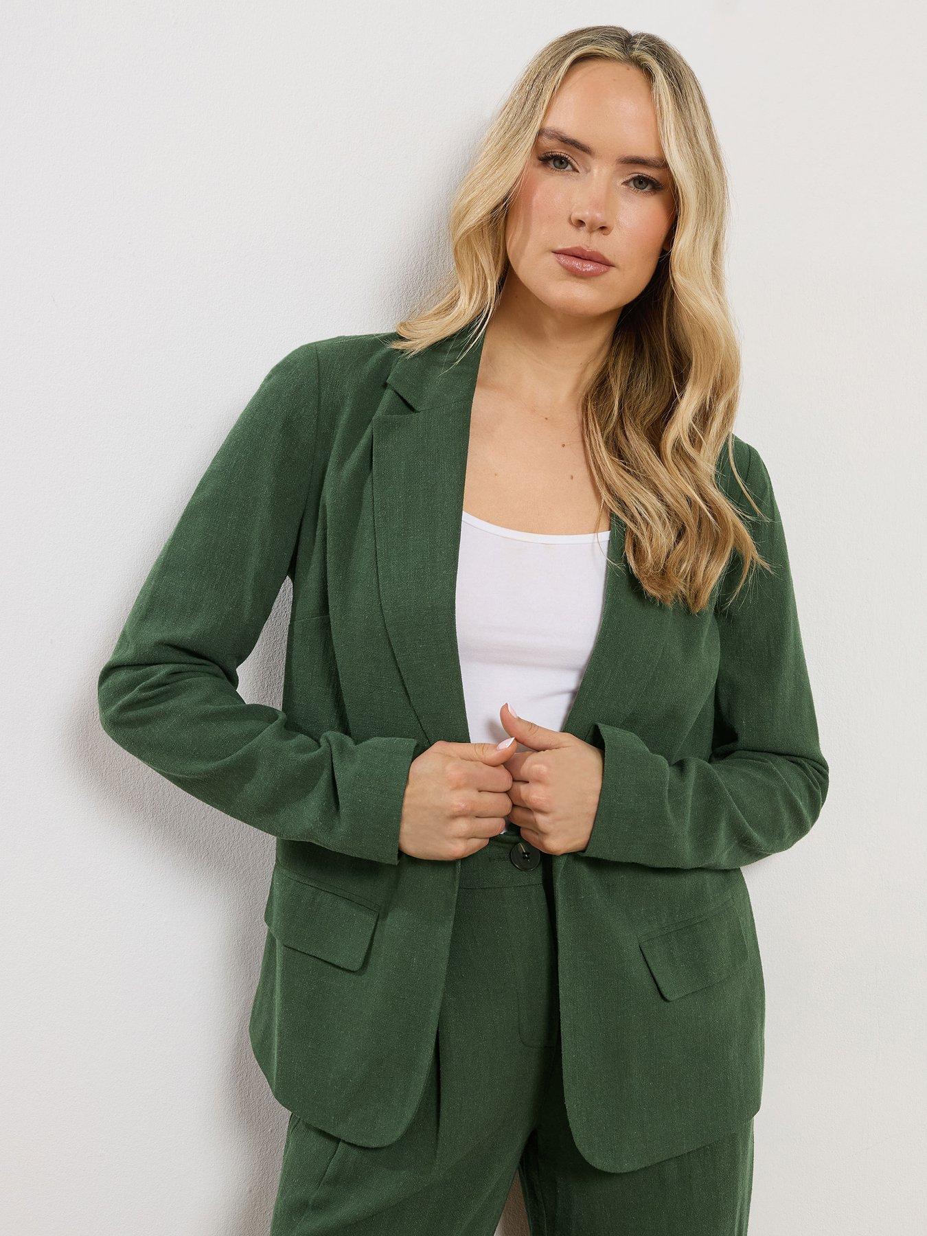 Image 1 of 5 of Long Tall Sally Tall Linen Blend Blazer