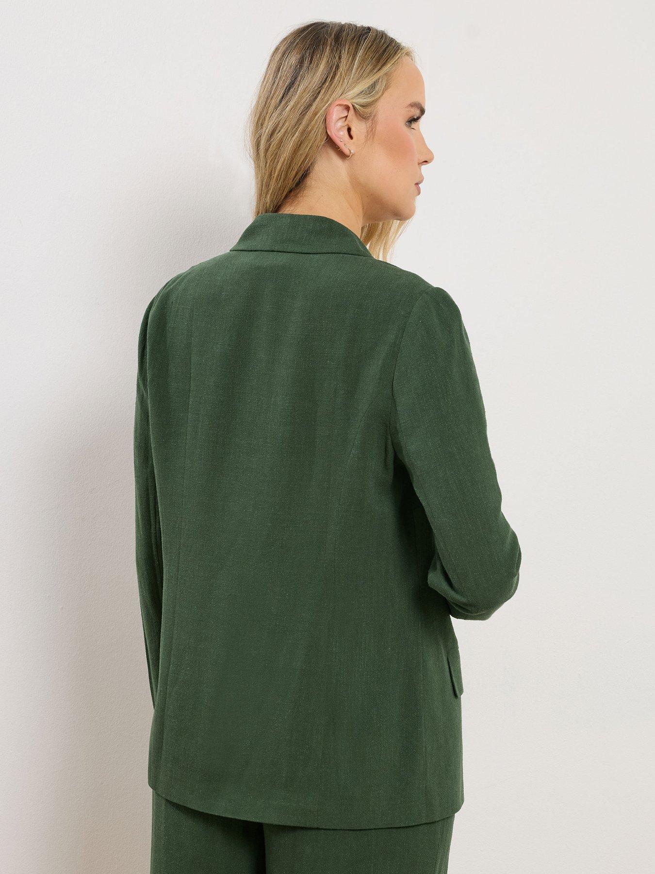 Image 2 of 5 of Long Tall Sally Tall Linen Blend Blazer