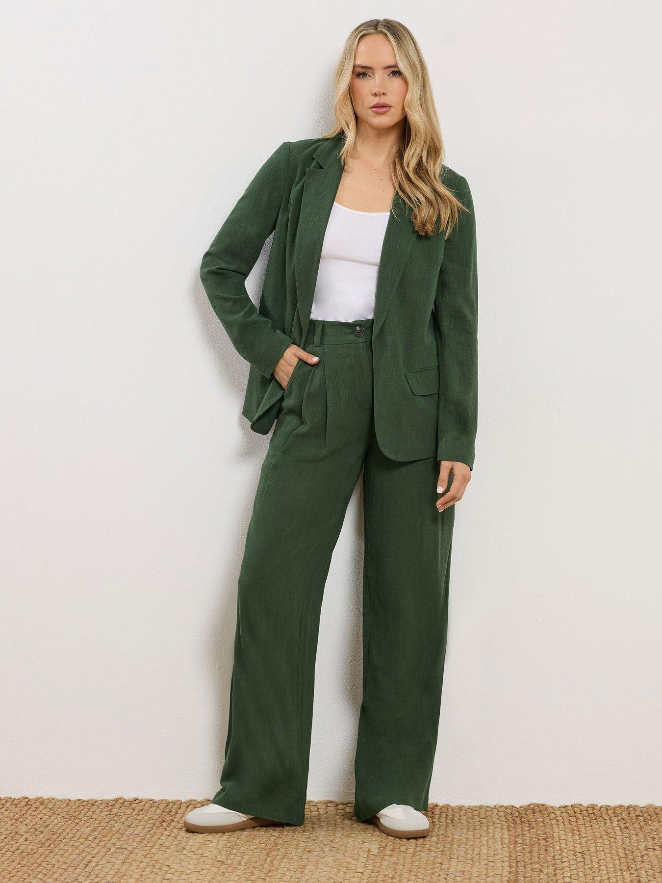 Image 3 of 5 of Long Tall Sally Tall Linen Blend Blazer